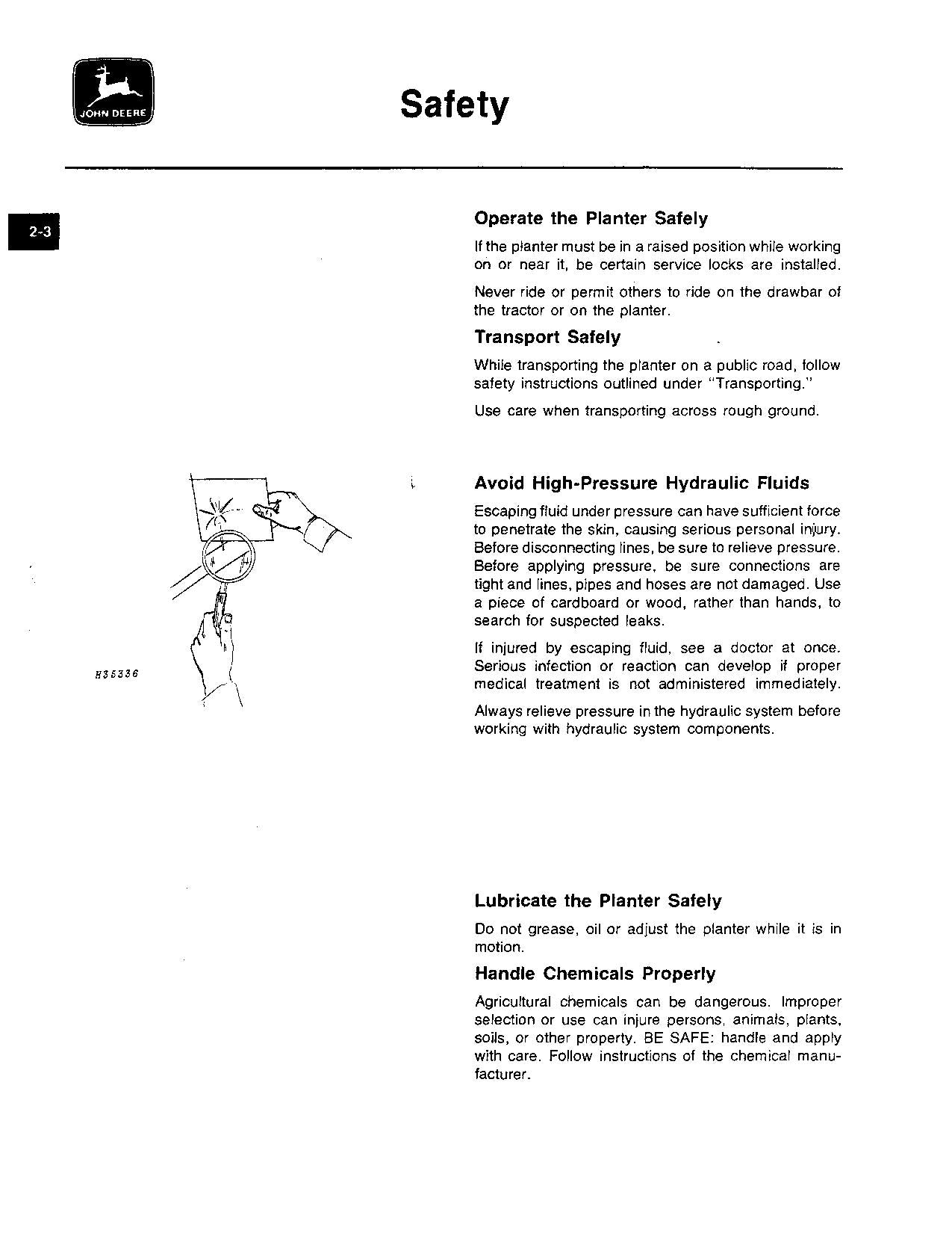 JOHN DEERE 7000 DRAWN (FOLDING) PLANTERS 12RW PLANTER OPERATORS MANUAL #11