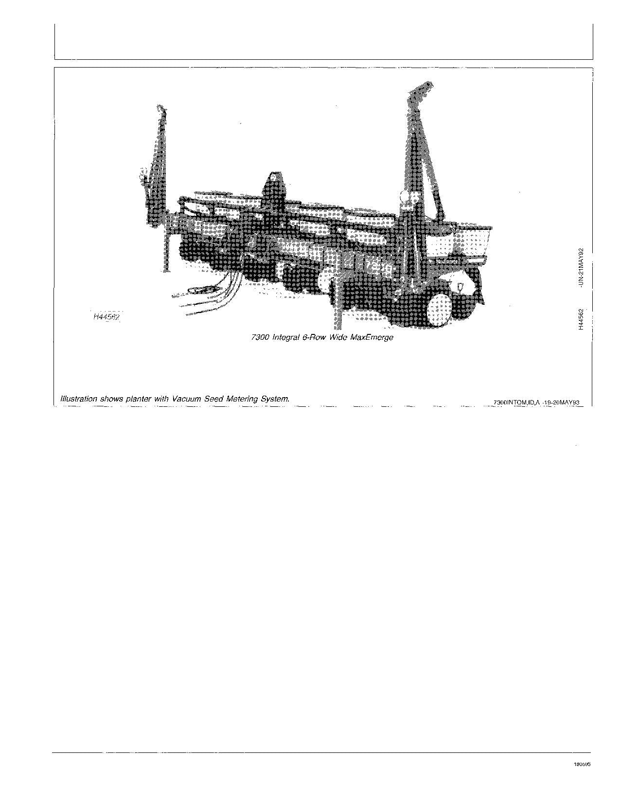 MANUEL D'UTILISATION DU SEMOIR JOHN DEERE 7300 #1