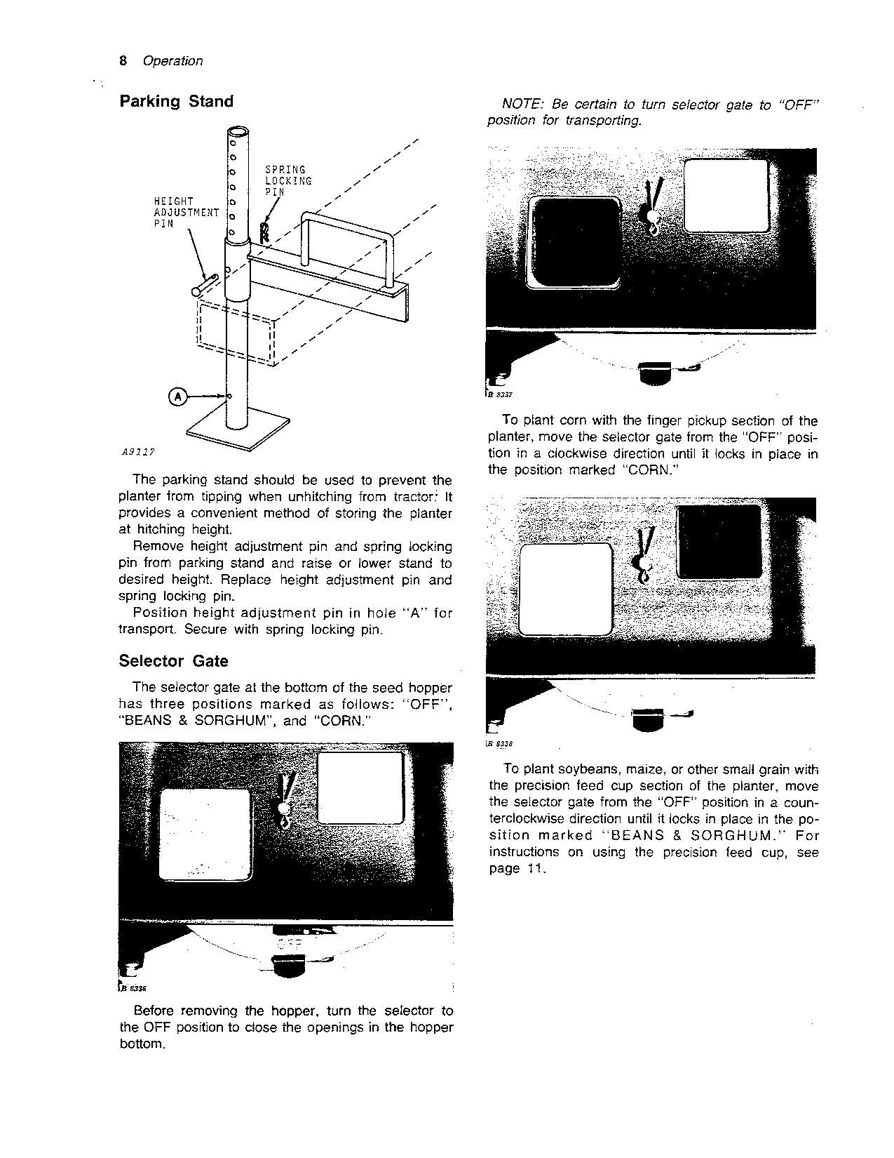 JOHN DEERE 80 PLANTER OPERATORS MANUAL #2