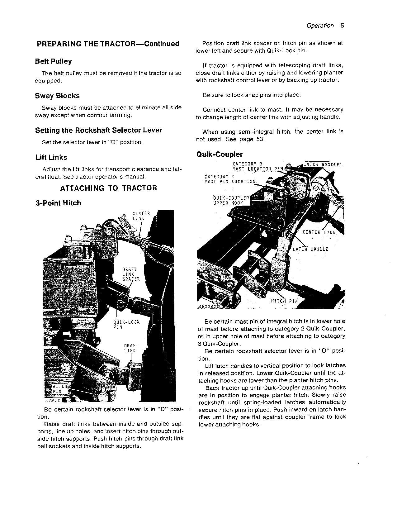 JOHN DEERE 80 PLANTER OPERATORS MANUAL #2