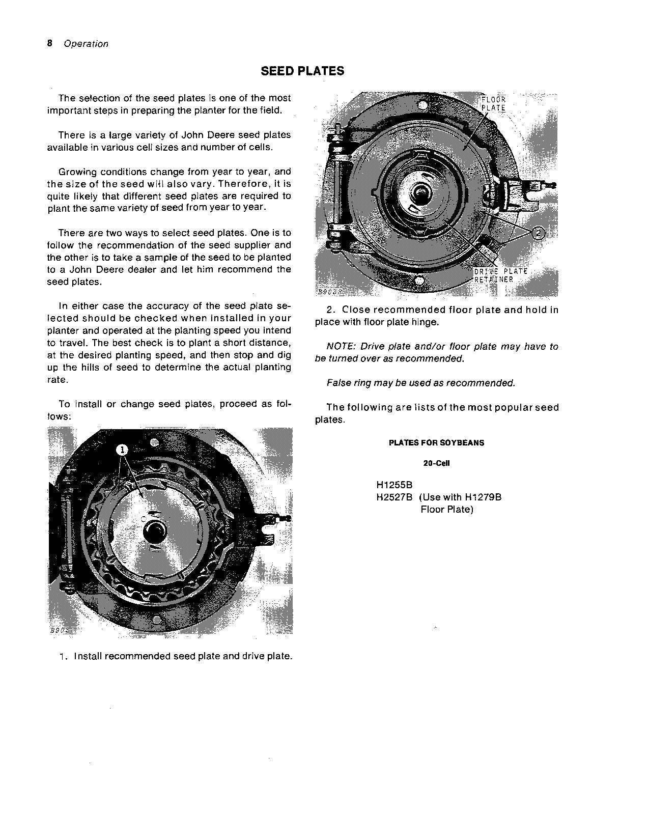 MANUEL D'UTILISATION DU SEMOIR JOHN DEERE 81