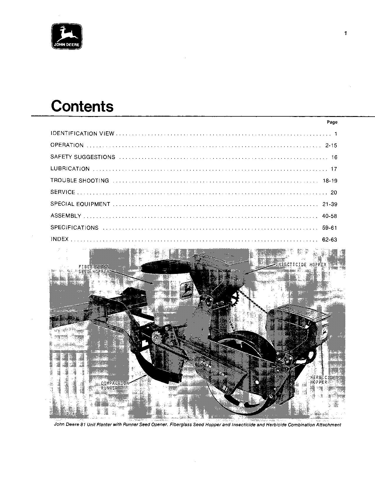 MANUEL D'UTILISATION DU SEMOIR JOHN DEERE 81