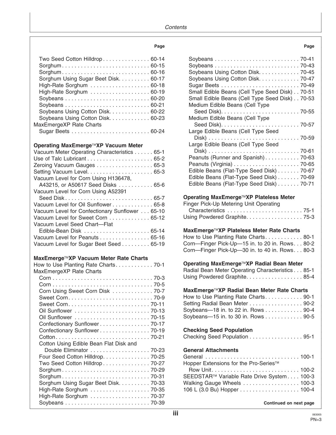 JOHN DEERE DB90 DB74 DB50 DB80 DBP44 PLANTER OPERATORS MANUAL