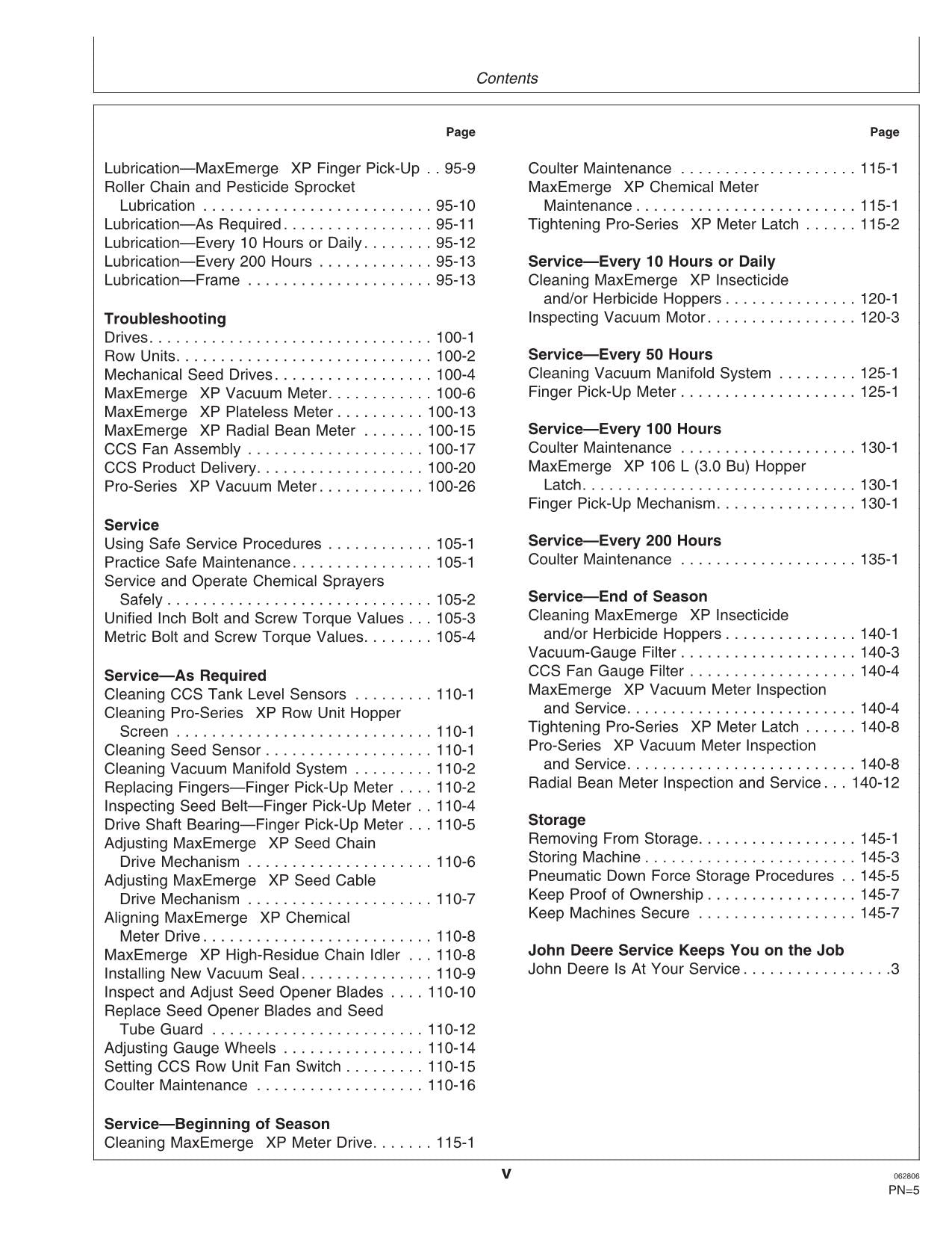 JOHN DEERE DB90 DB74 DB50 DB80 DBP44 PLANTER OPERATORS MANUAL