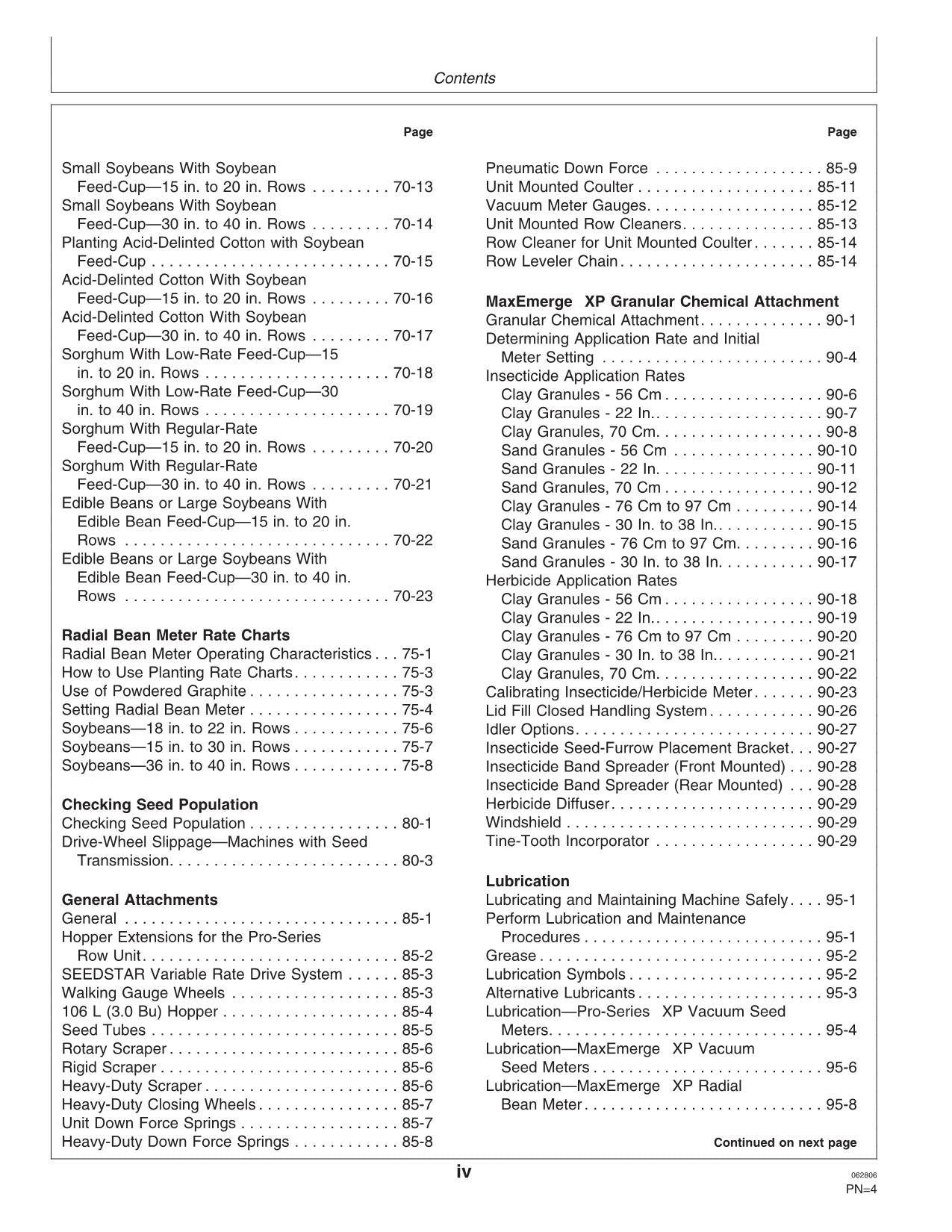 JOHN DEERE DB90 DB74 DB50 DB80 DBP44 PLANTER OPERATORS MANUAL