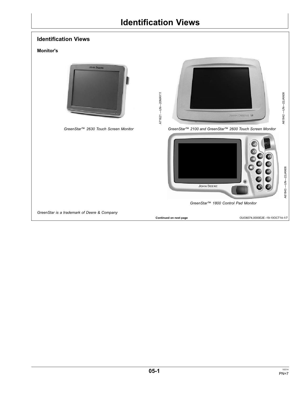 MANUEL D'UTILISATION DU SEMOIR JOHN DEERE SEEDSTAR 2 SEEDSTAR XP MONITOR 760101-765100