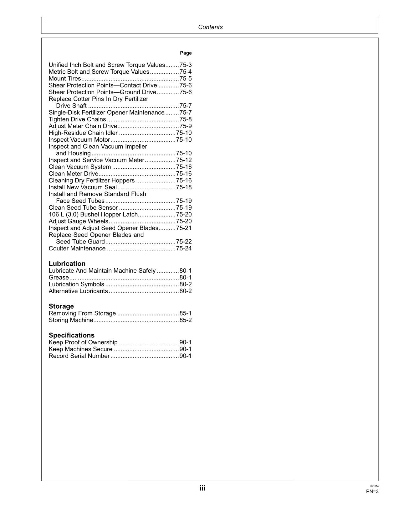 JOHN DEERE DO6R DO8R XDR PLANTER OPERATORS MANUAL