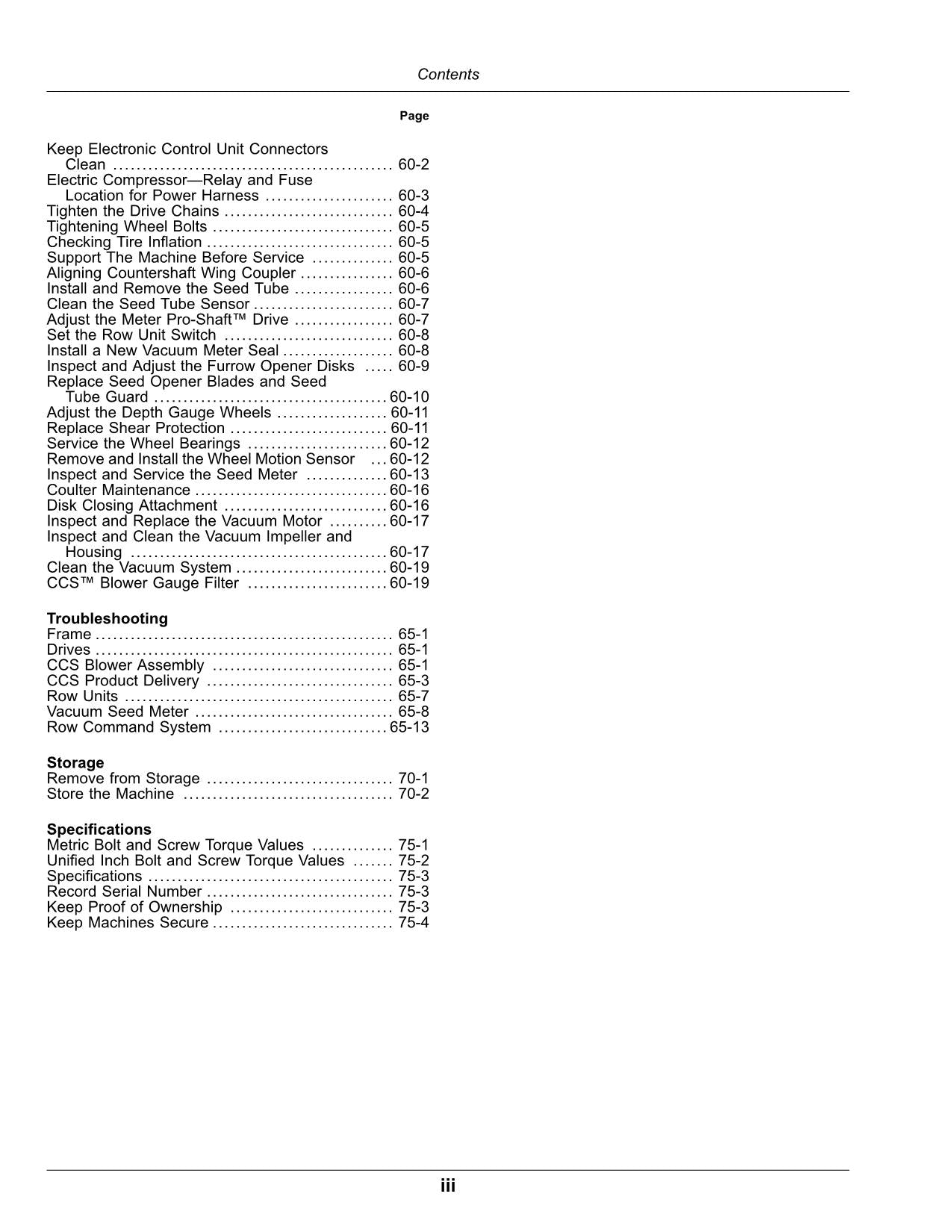 JOHN DEERE DR12  DR16  DR18  DR24 PLANTER OPERATORS MANUAL 790101-