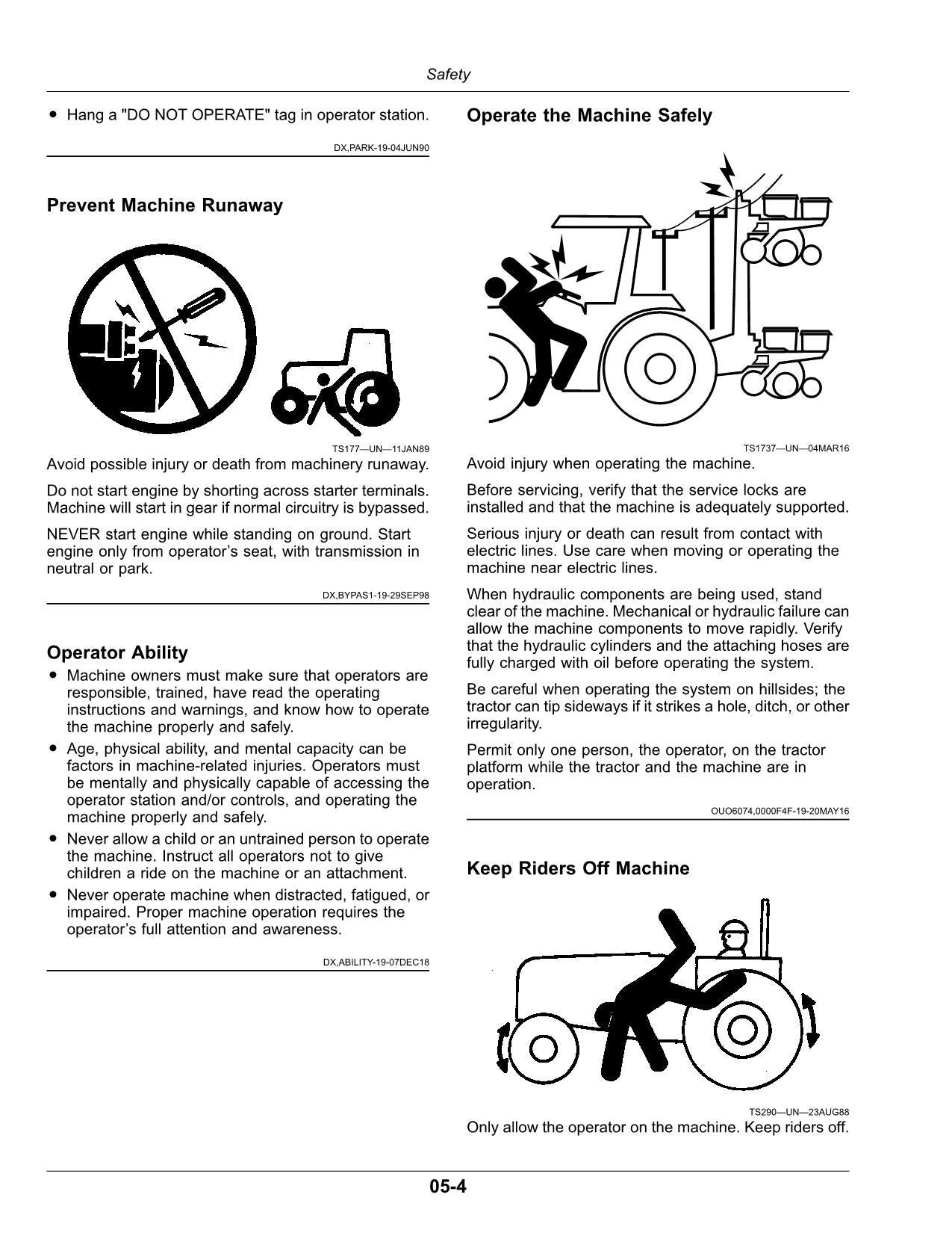 JOHN DEERE DR12  12X2 TWIN-ROW PLANTER OPERATORS MANUAL