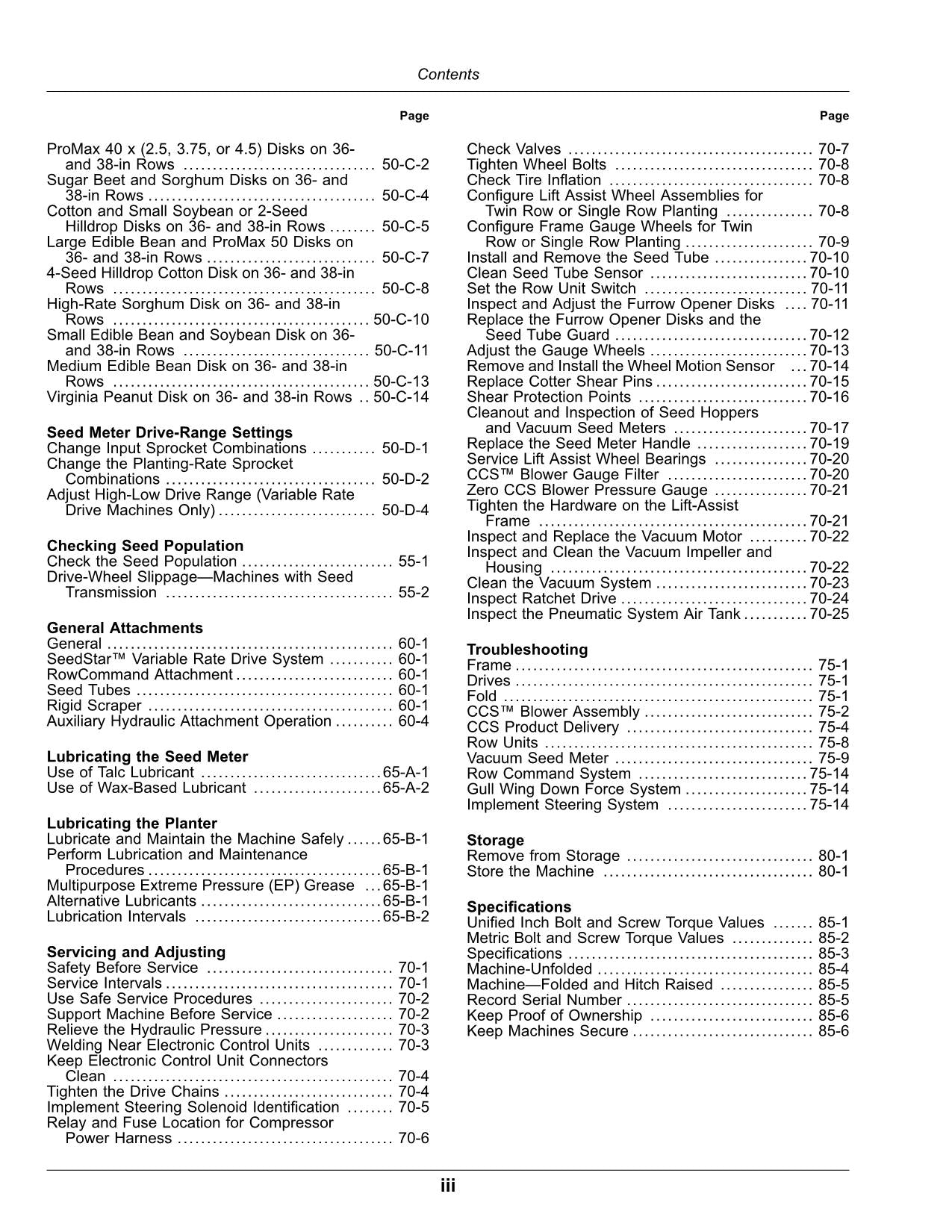 JOHN DEERE DR12  12X2 TWIN-ROW PLANTER OPERATORS MANUAL