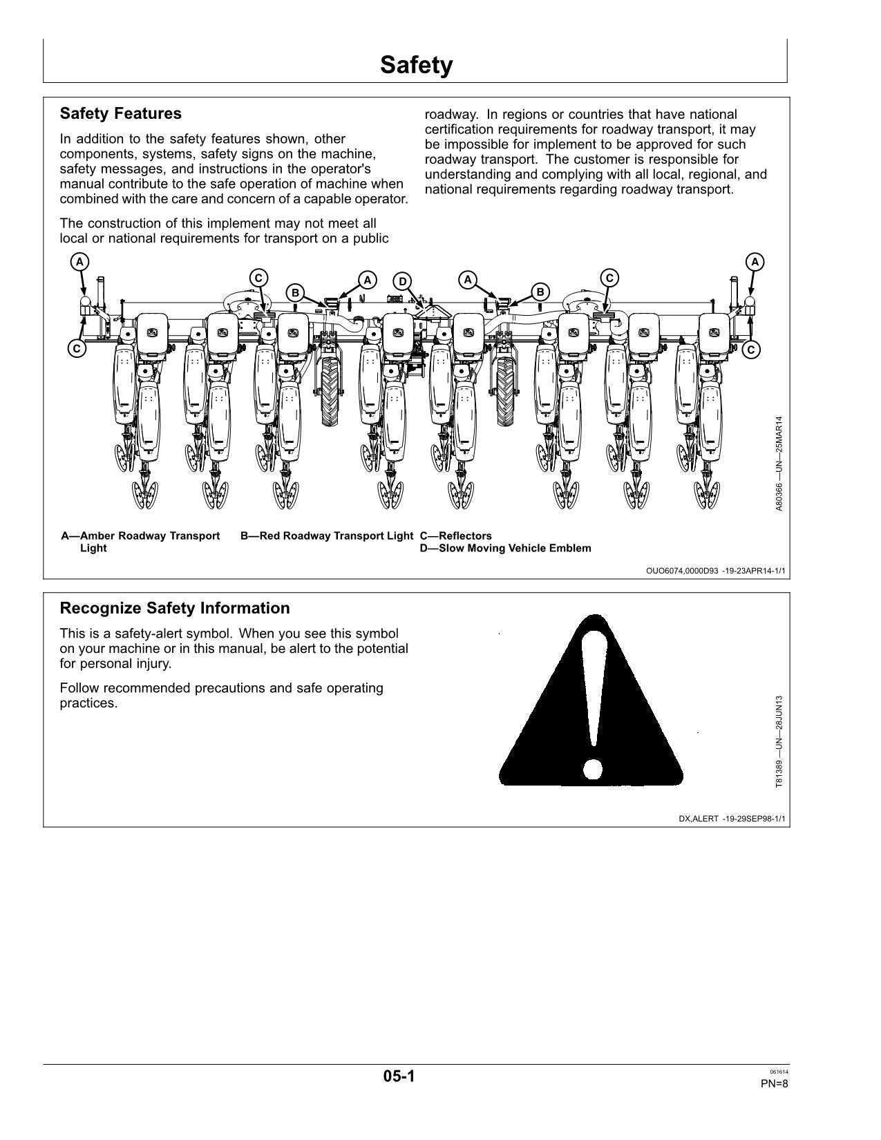 JOHN DEERE DR8T 8X2 TWIN-ROW PLANTER OPERATORS MANUAL #2