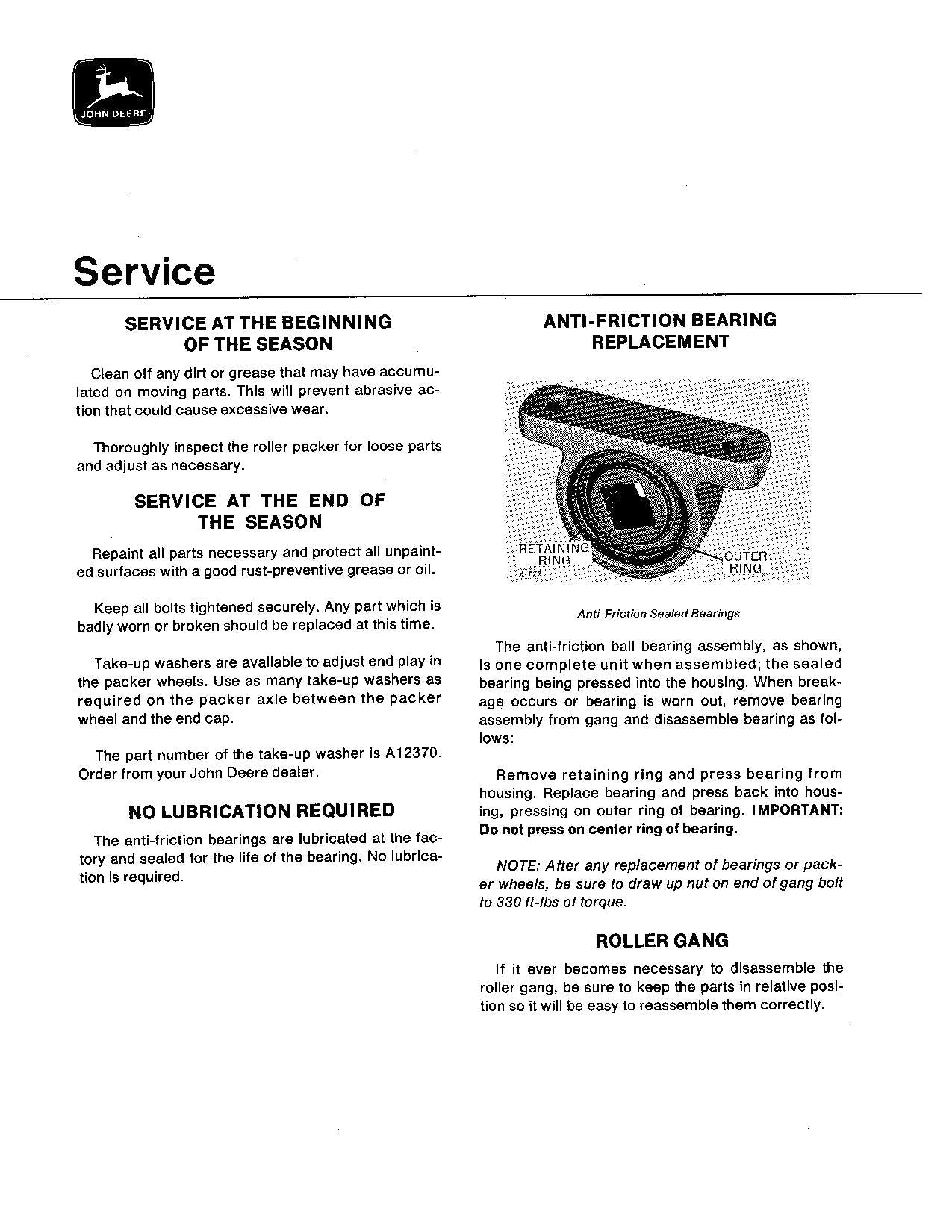 JOHN DEERE DR8T PLANTER OPERATORS MANUAL