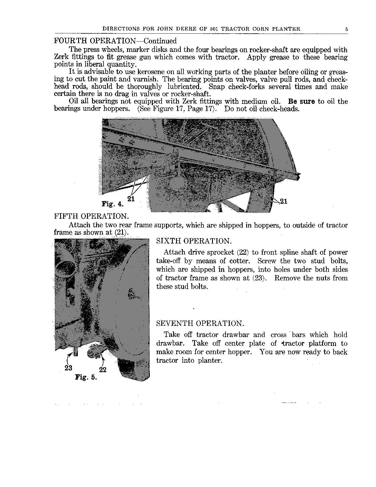 MANUEL D'UTILISATION DU SEMOIR JOHN DEERE GP301