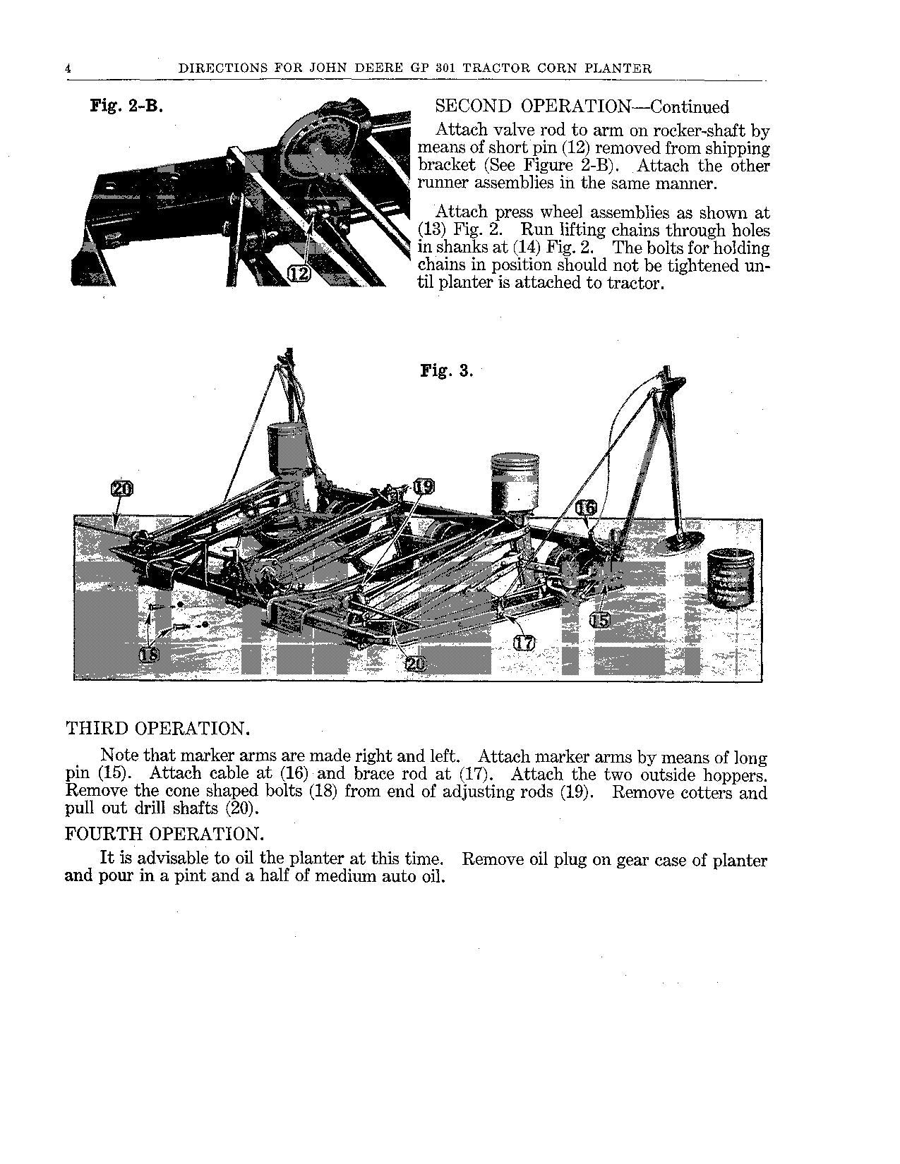 MANUEL D'UTILISATION DU SEMOIR JOHN DEERE GP301