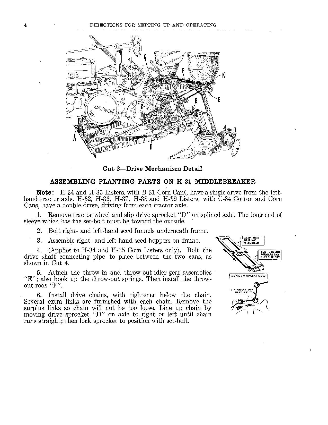 MANUEL D'UTILISATION DU SEMOIR JOHN DEERE H-30 H-35 H-32 H-37 H-34 H-36 H-38 H-39 H