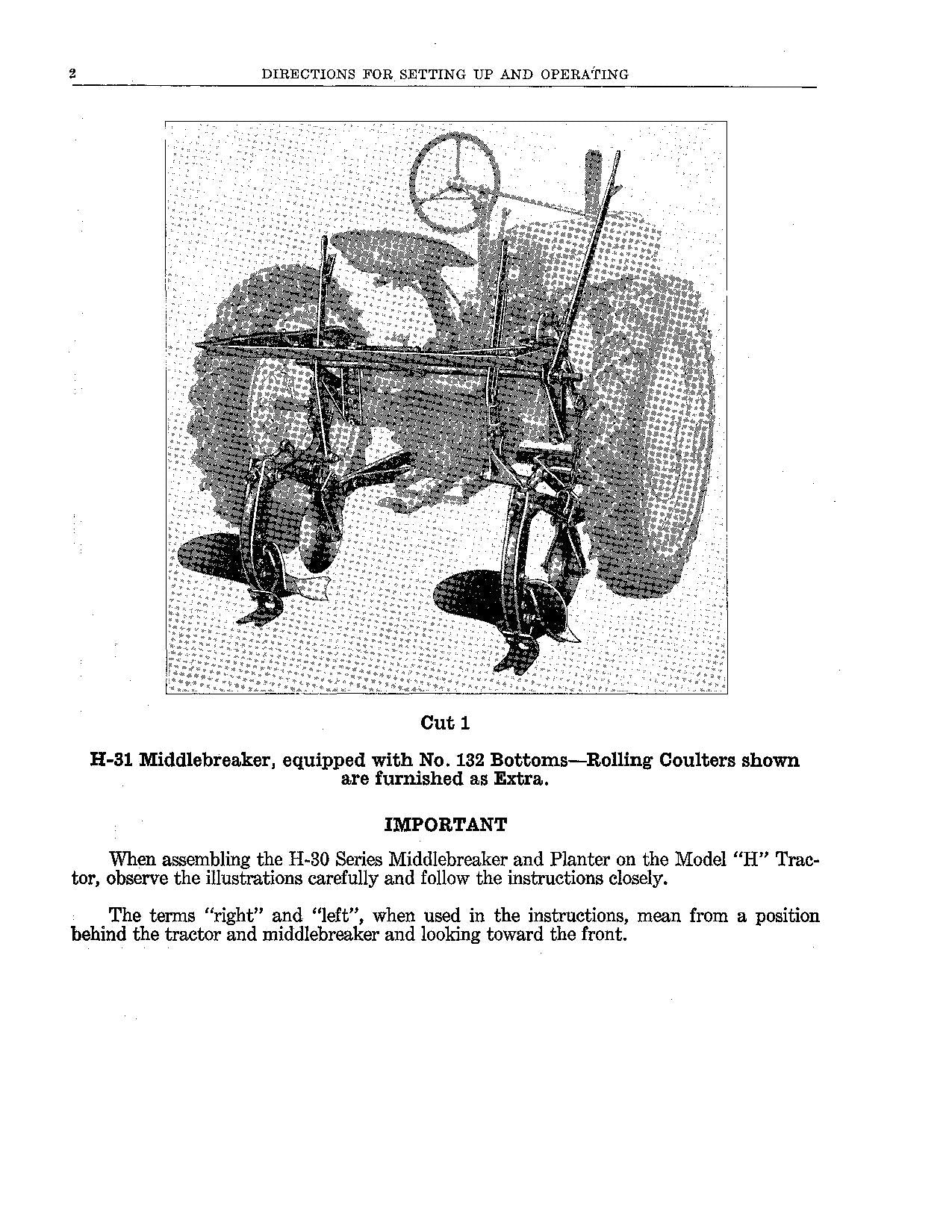 MANUEL D'UTILISATION DU SEMOIR JOHN DEERE H-30 H-35 H-32 H-37 H-34 H-36 H-38 H-39 H