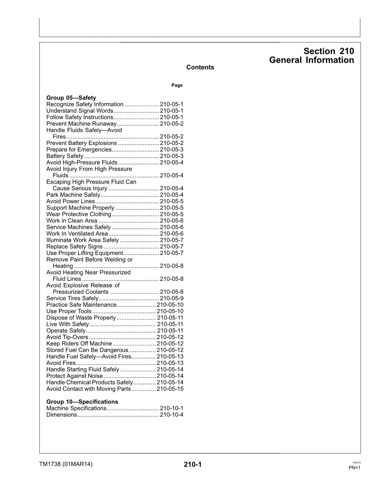 JONH DEERE 9970 BAUMWOLLPFlücker Diagnose-Servicehandbuch TM1738