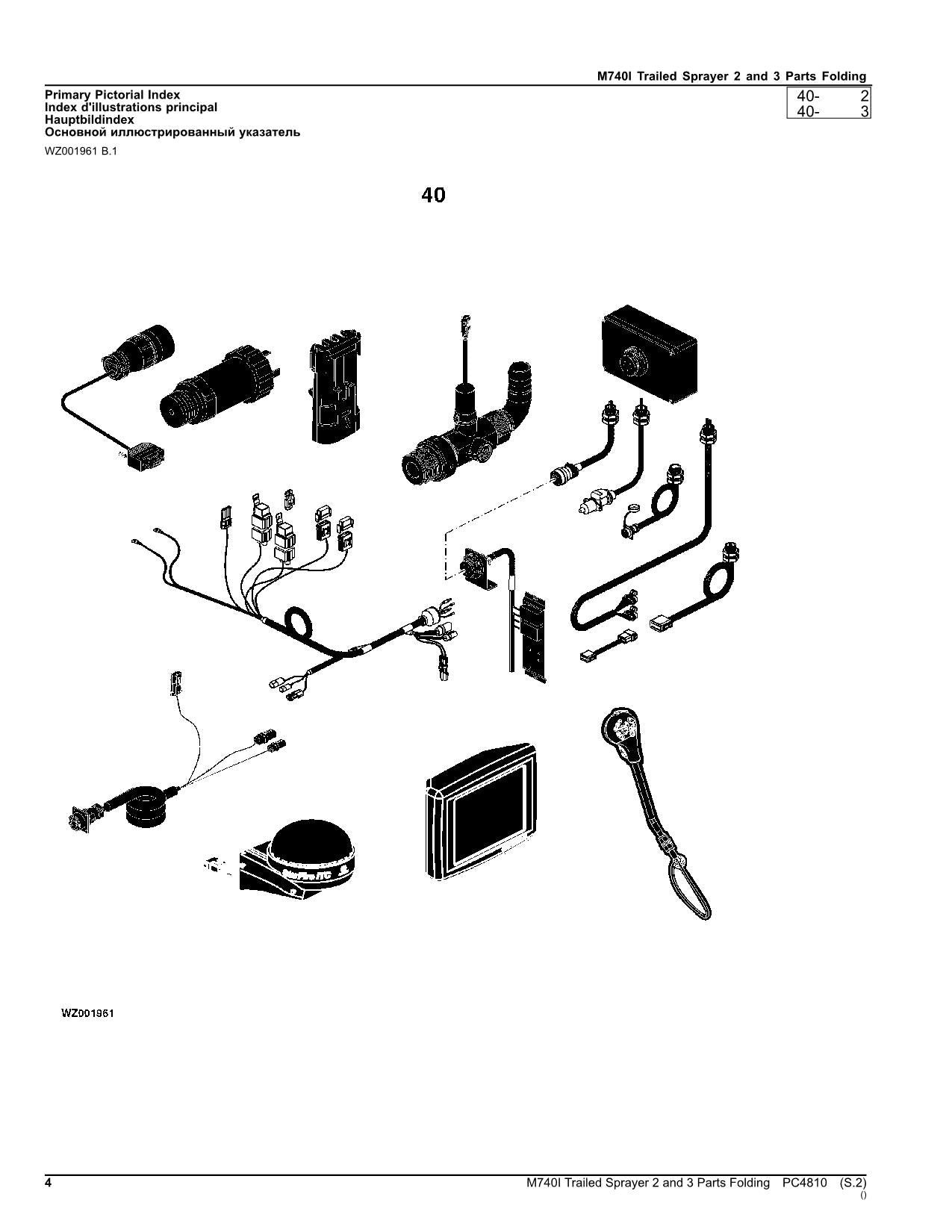 MANUEL DU CATALOGUE DES PIÈCES DU PULVÉRISATEUR JOHN DEERE M740I PC4810