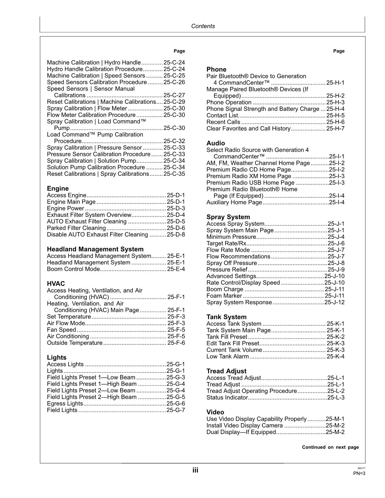 JOHN DEERE R4023 SPRAYER OPERATORS MANUAL serial 180001