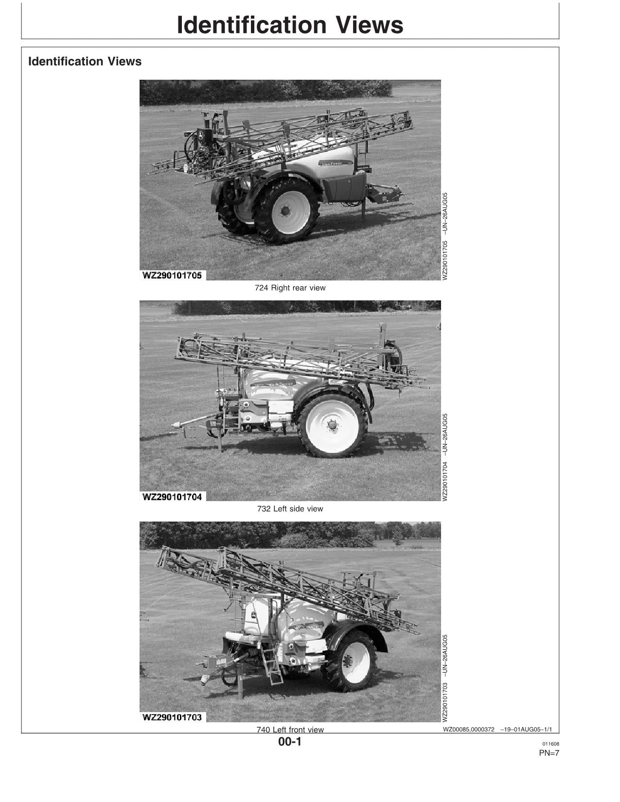 JOHN DEERE 724i 732i 740i SPRÜHGERÄT-BEDIENUNGSANLEITUNG