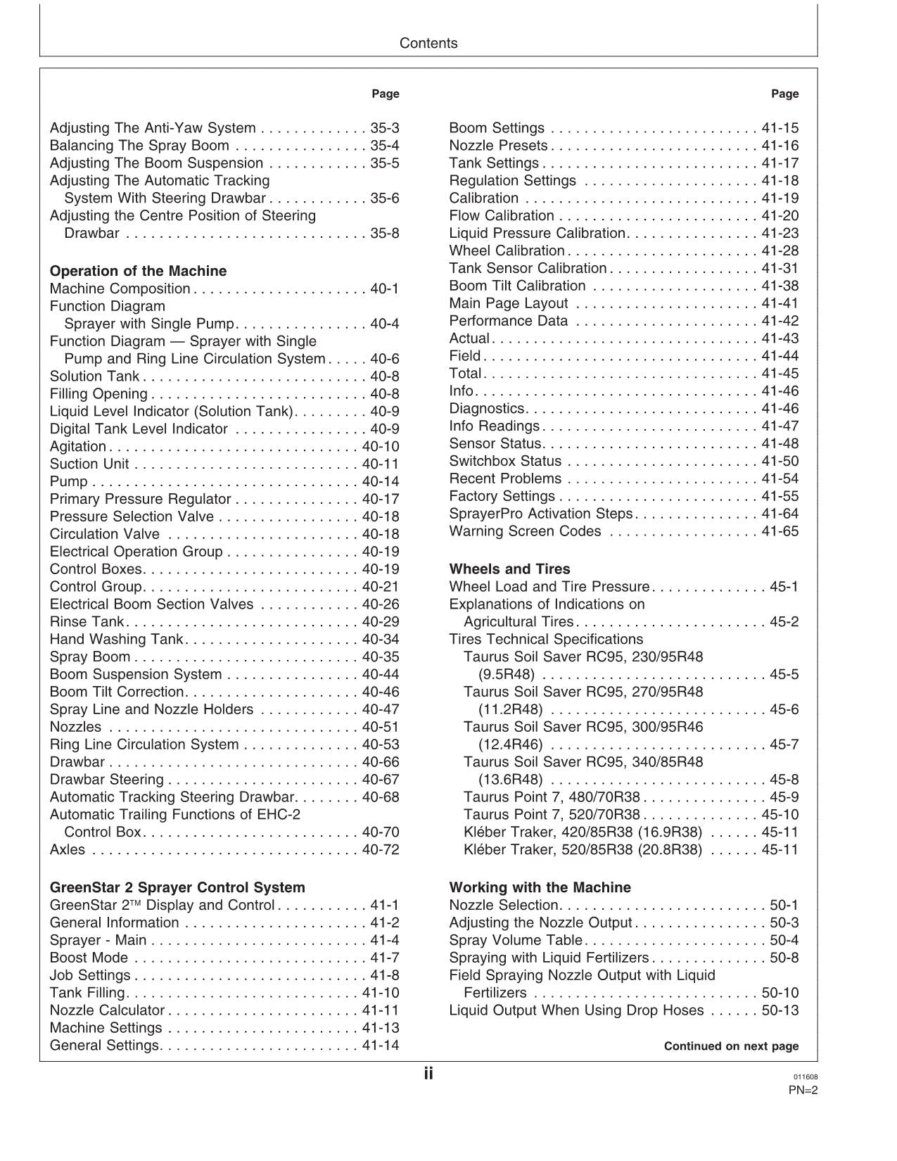 JOHN DEERE 724i 732i 740i SPRAYER OPERATORS MANUAL