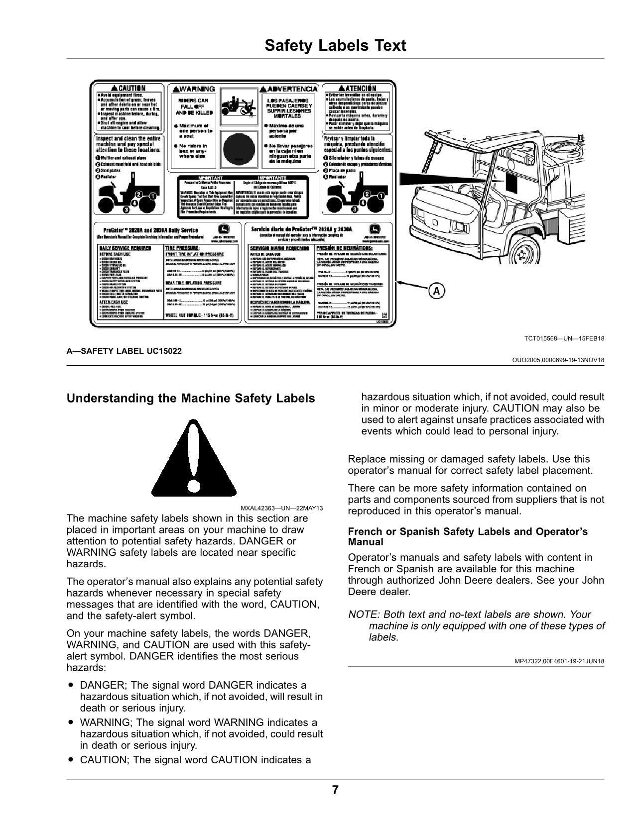 JOHN DEERE HD200  HD300 GPS SPRAYER OPERATORS MANUAL