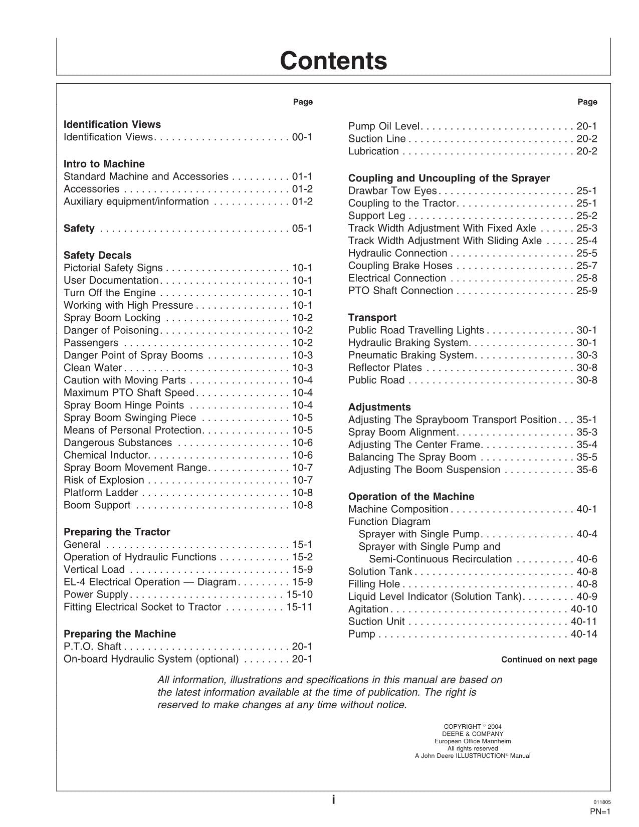 JOHN DEERE 824SE  832SE SPRAYER OPERATORS MANUAL