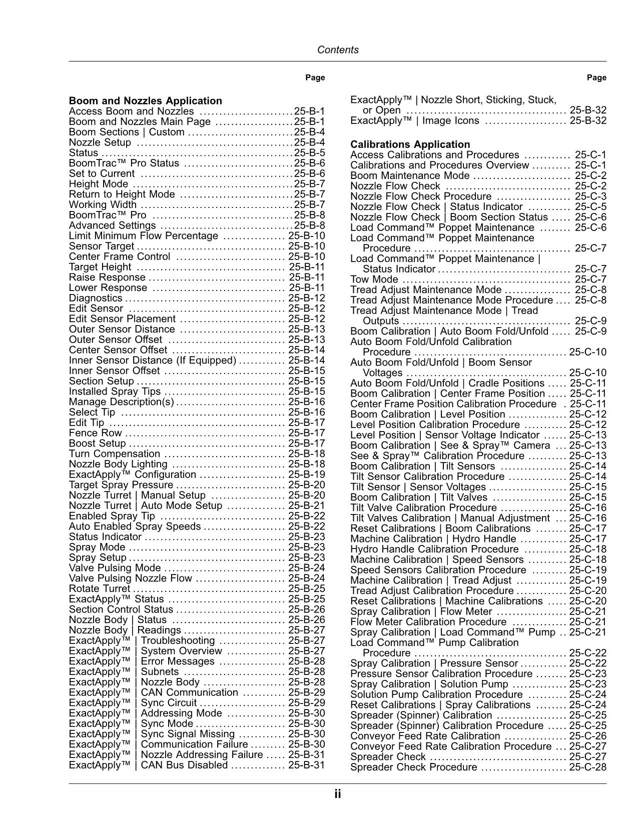 JOHN DEERE 400R 408R 410R 412R 600R 612R 616R SPRÜHGERÄT - BEDIENUNGSANLEITUNG