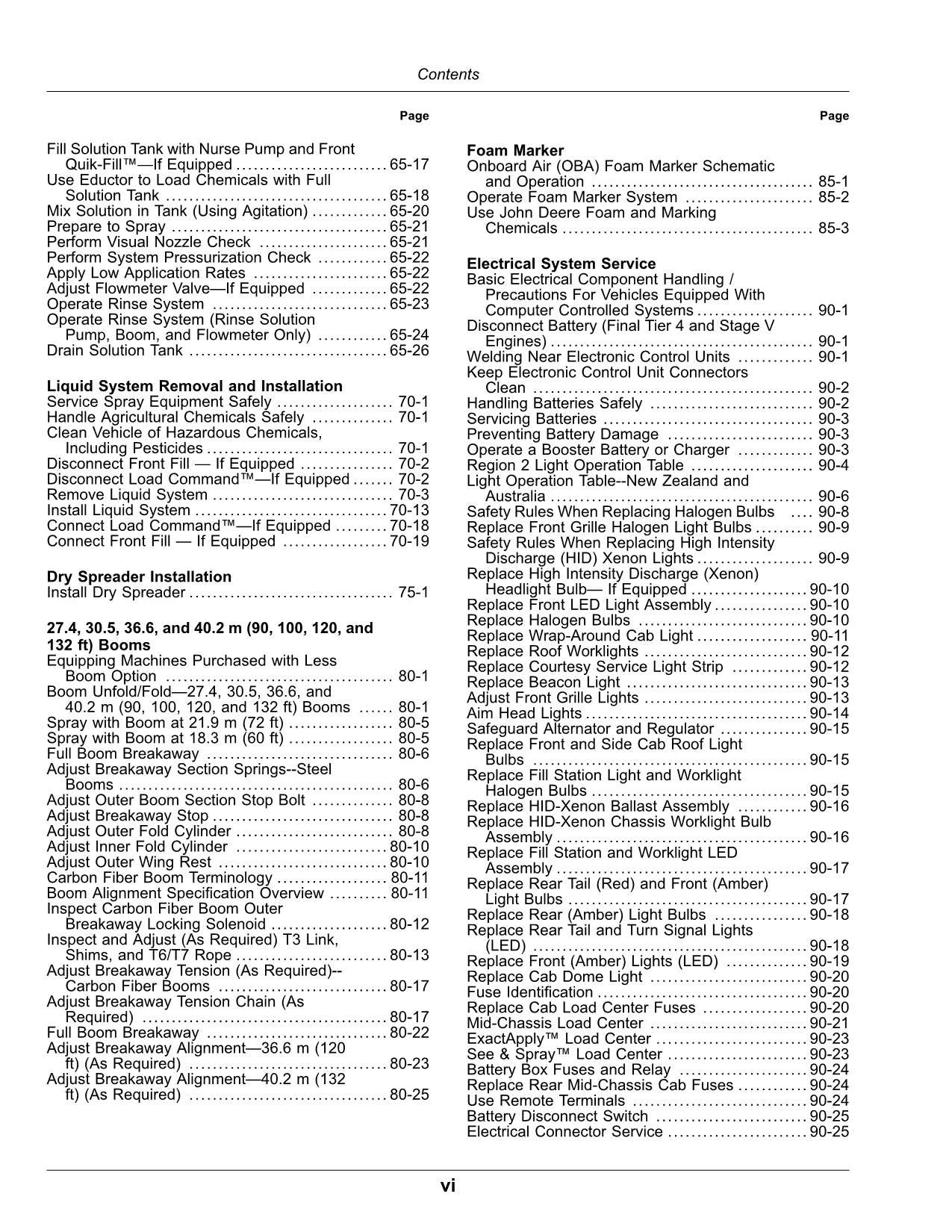 JOHN DEERE 400R  408R  410R  412R  600R  612R  616R SPRAYER OPERATORS MANUAL #2