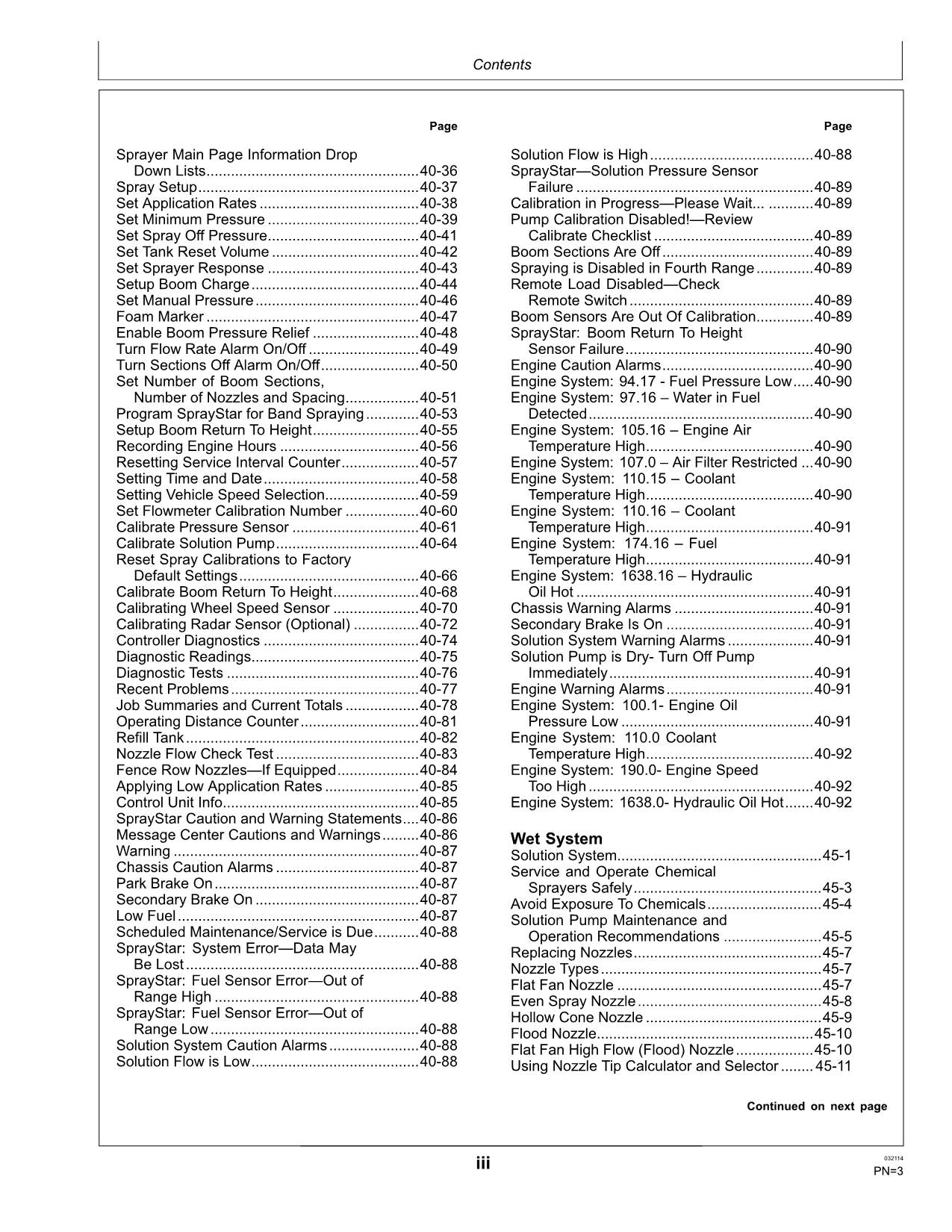 JOHN DEERE 4630 SPRAYER OPERATORS MANUAL #7