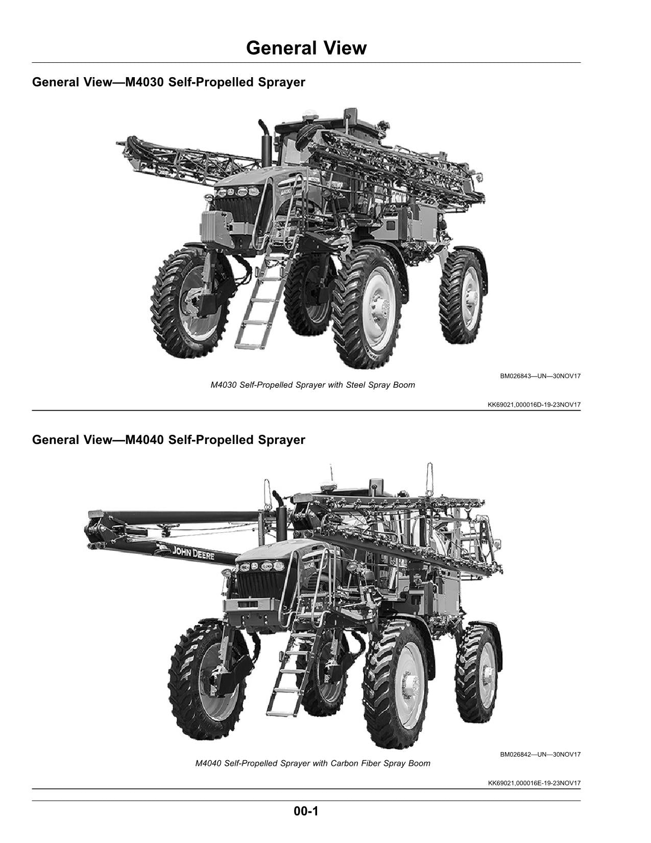 MANUEL D'UTILISATION DU PULVÉRISATEUR JOHN DEERE M4030 M4040