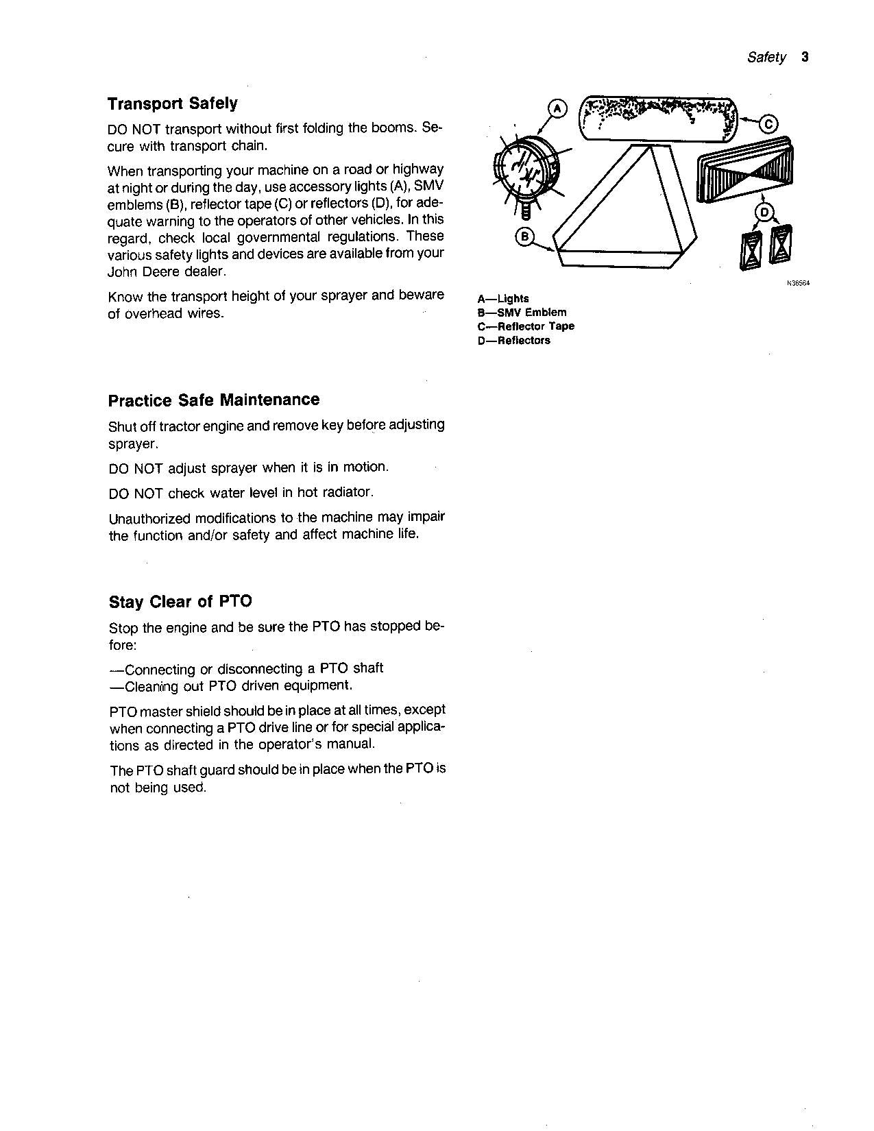 JOHN DEERE 210 220 3010 4010 2640 2940 2040 3020 2520 SPRAYER OPERATORS MANUAL