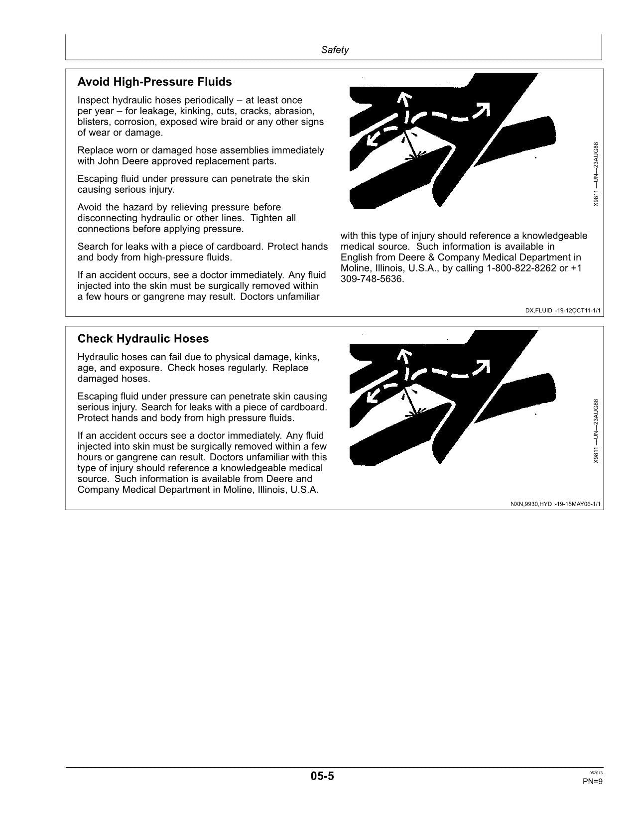 JOHN DEERE 4940 SPRAYER OPERATORS MANUAL MY2012-