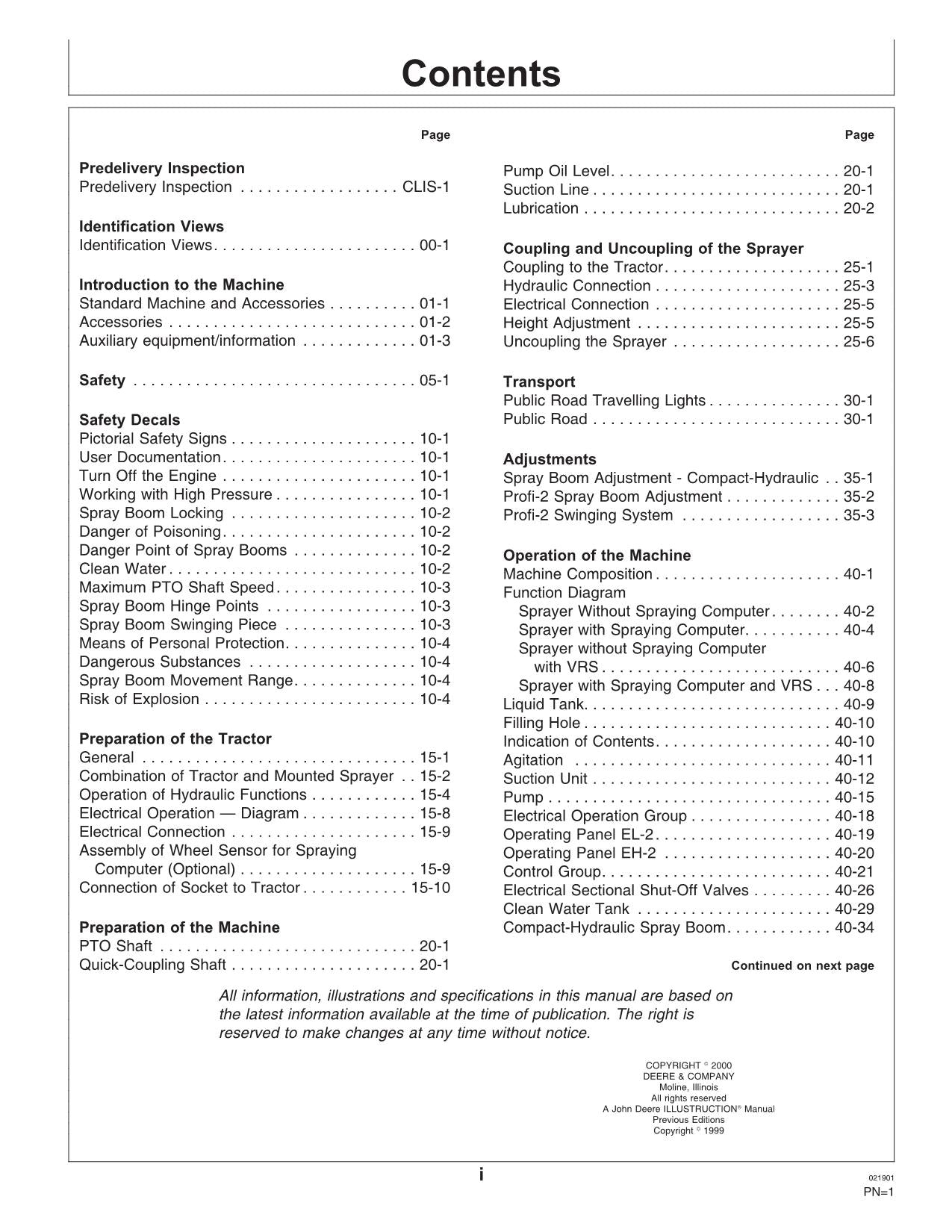 JOHN DEERE 408  410  412 SPRAYER OPERATORS MANUAL