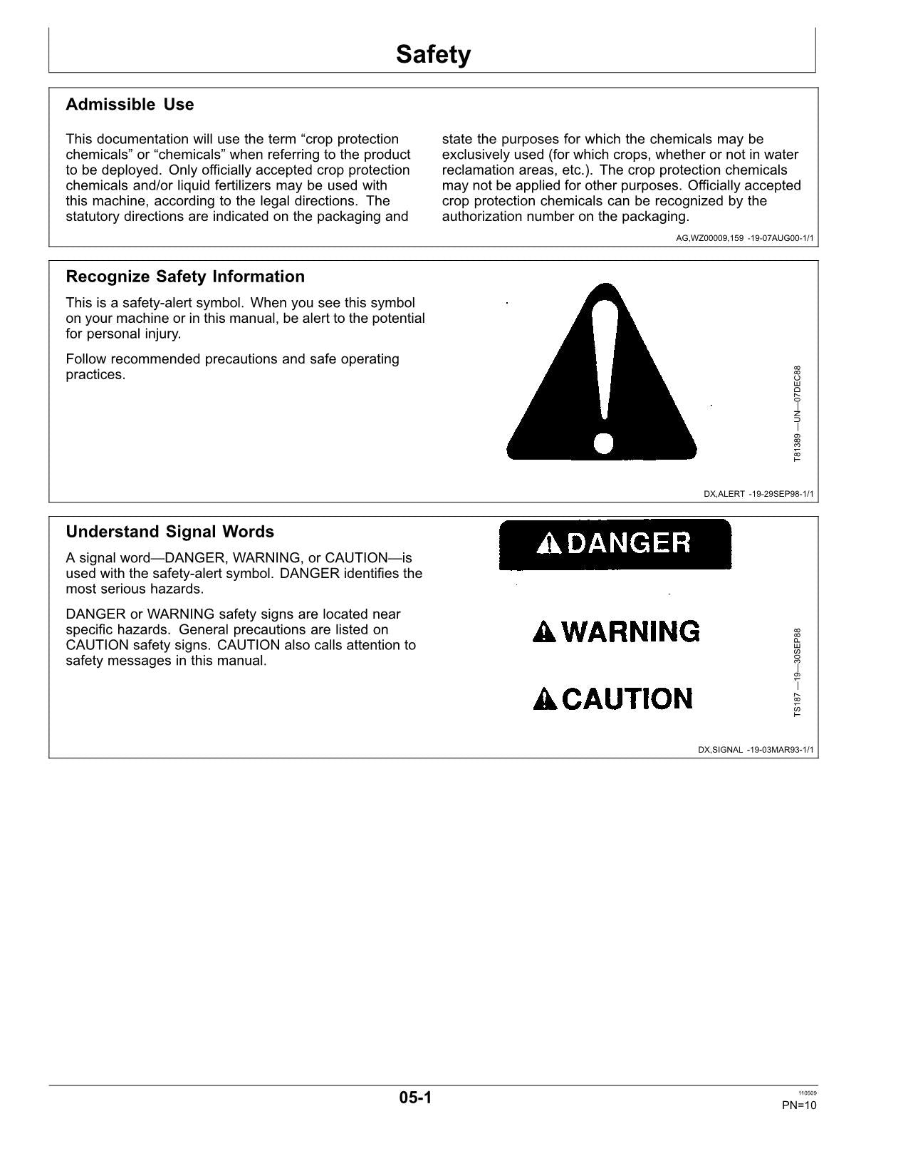 JOHN DEERE 508 510  512 SPRAYER OPERATORS MANUAL #1