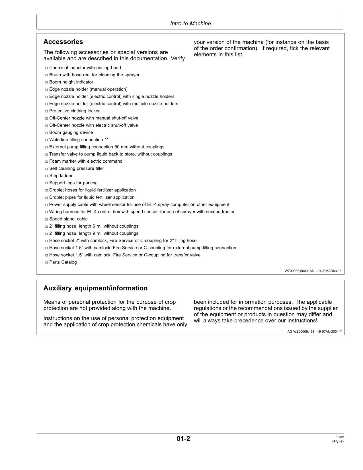 JOHN DEERE 508 510  512 SPRAYER OPERATORS MANUAL #1