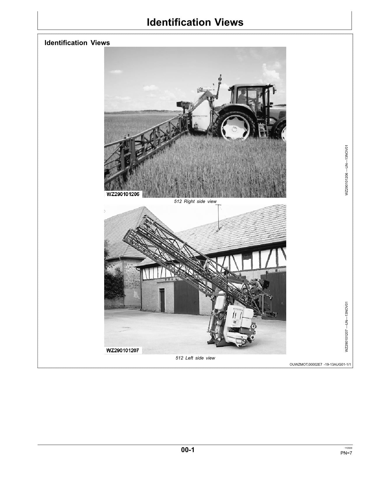 JOHN DEERE 508 510  512 SPRAYER OPERATORS MANUAL #1