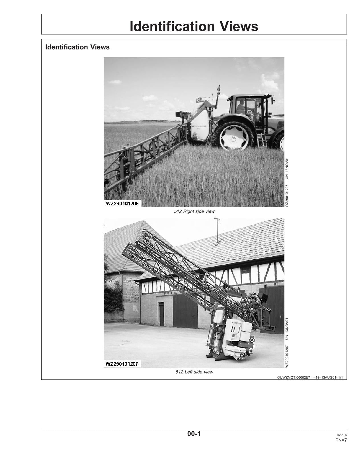 JOHN DEERE 508 510  512 SPRAYER OPERATORS MANUAL #2