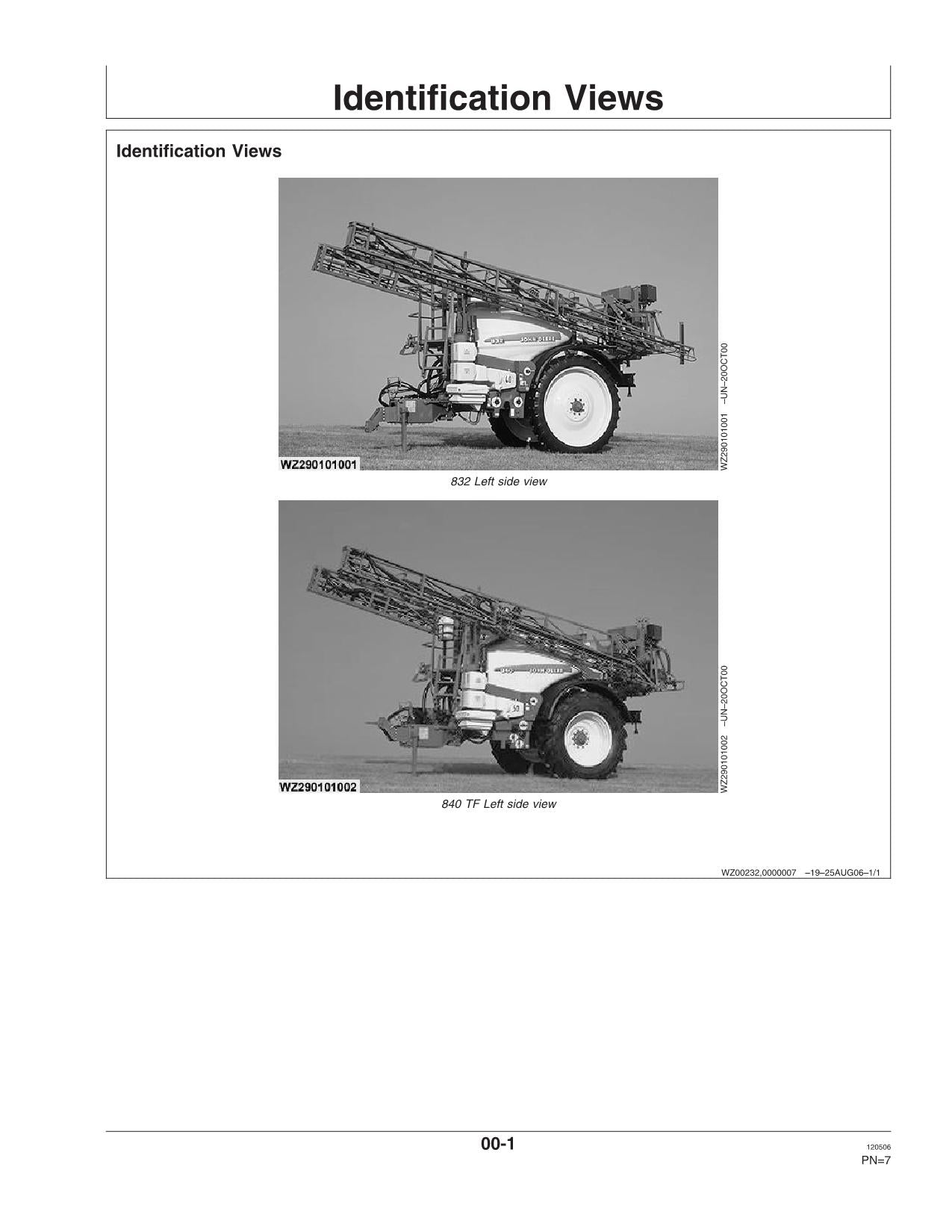 MANUEL D'UTILISATION DU PULVÉRISATEUR JOHN DEERE 832i 840i #1