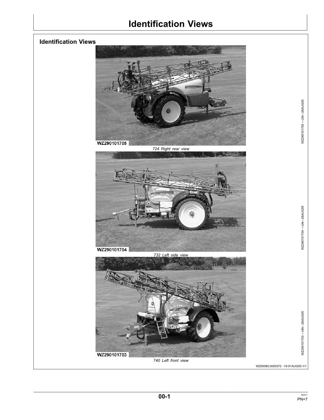 JOHN DEERE C140  C160  C180 SPRAYER OPERATORS MANUAL #2