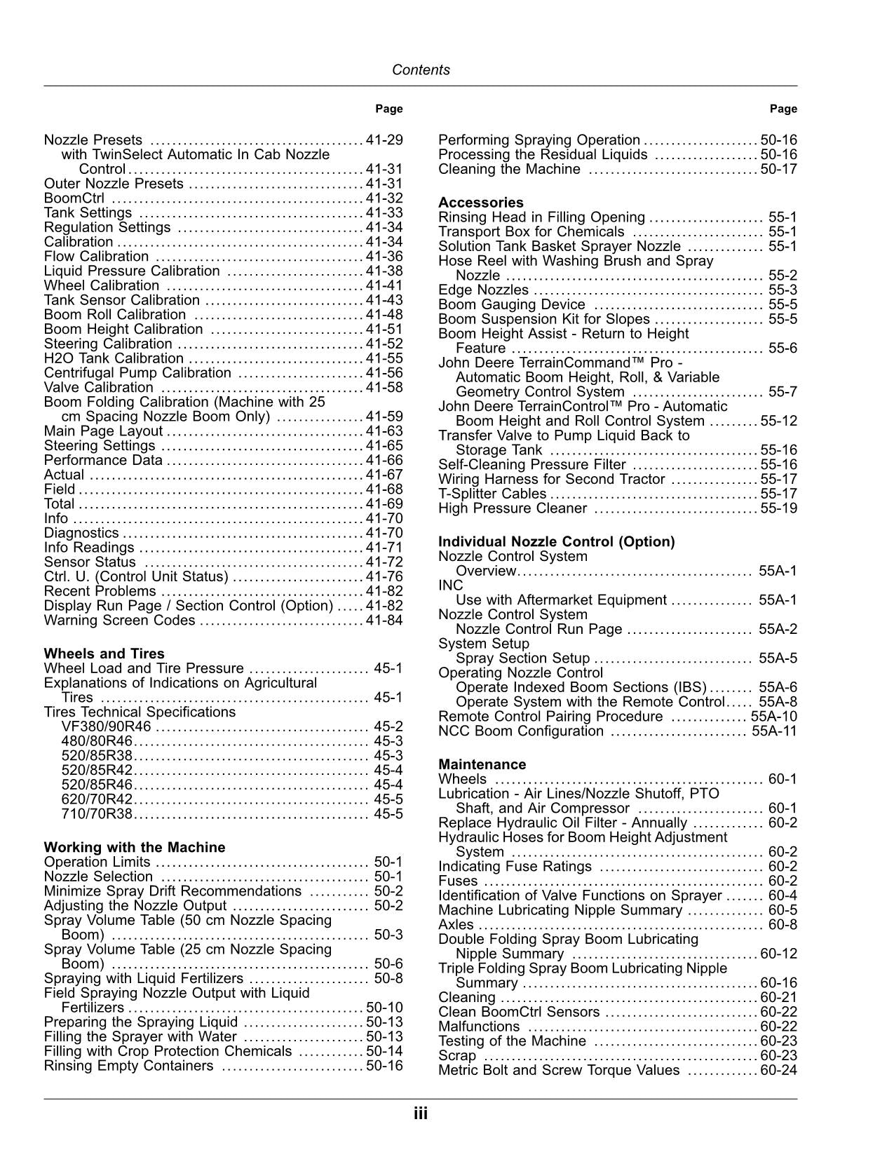 JOHN DEERE R962i R975I R952i R944i SPRÜHGERÄT-BETRIEBSHANDBUCH