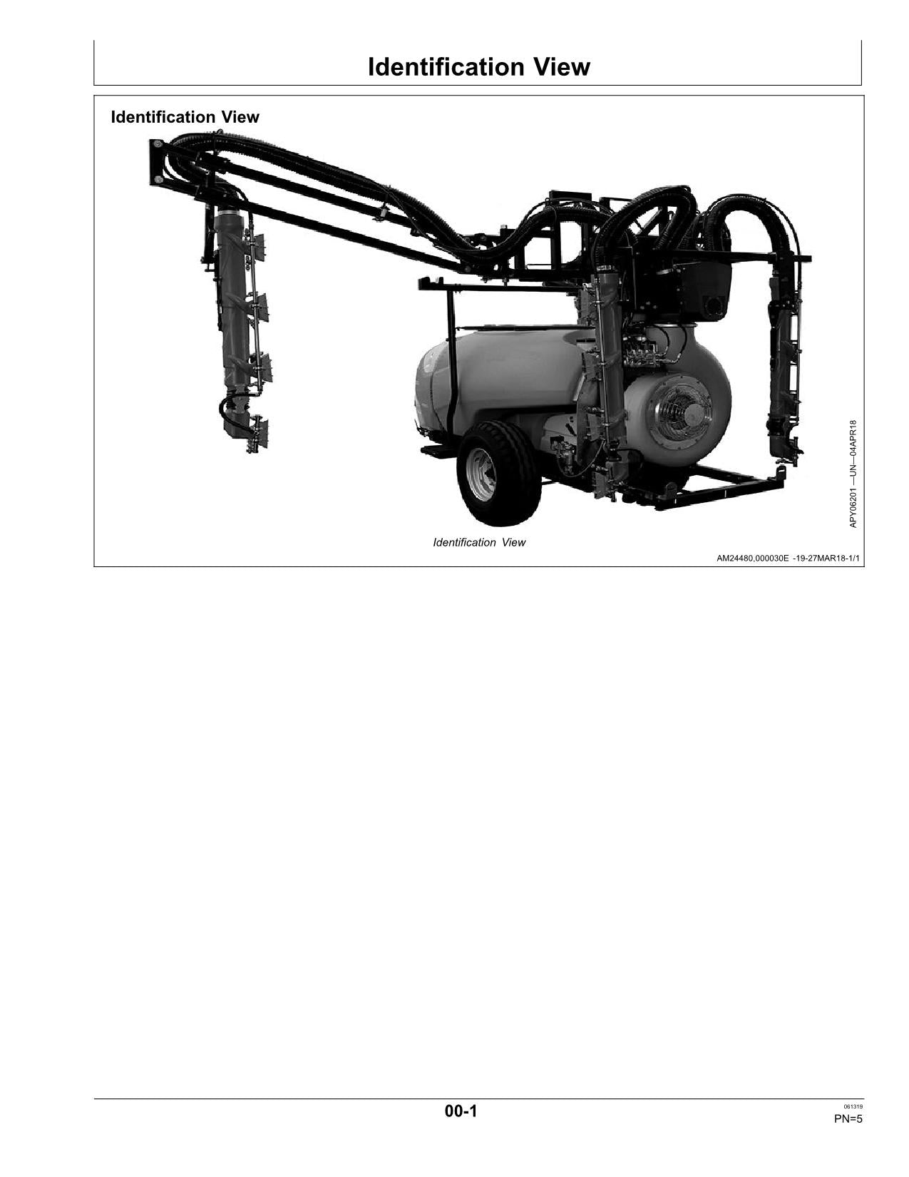 MANUEL D'UTILISATION DU PULVÉRISATEUR JOHN DEERE R310 R315 R320