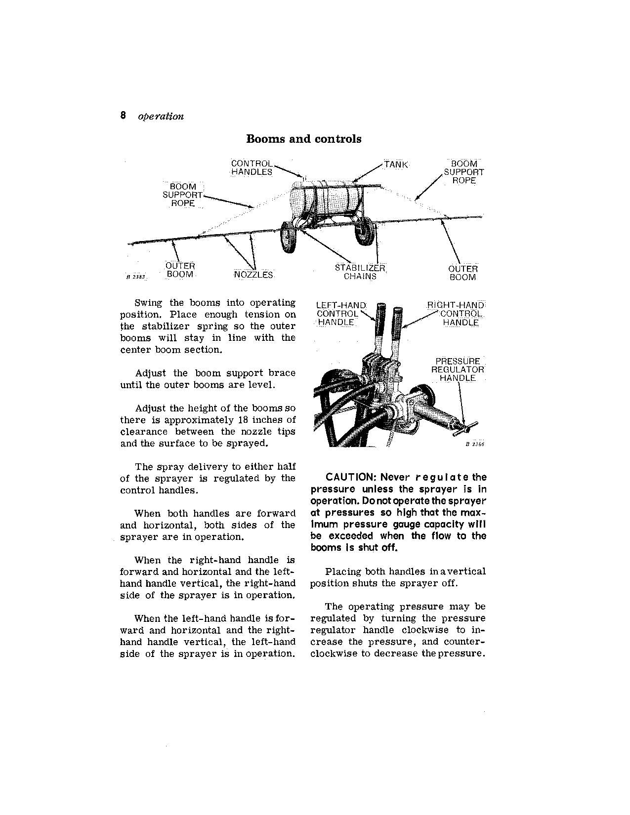 JOHN DEERE 32 SPRAYER OPERATORS MANUAL