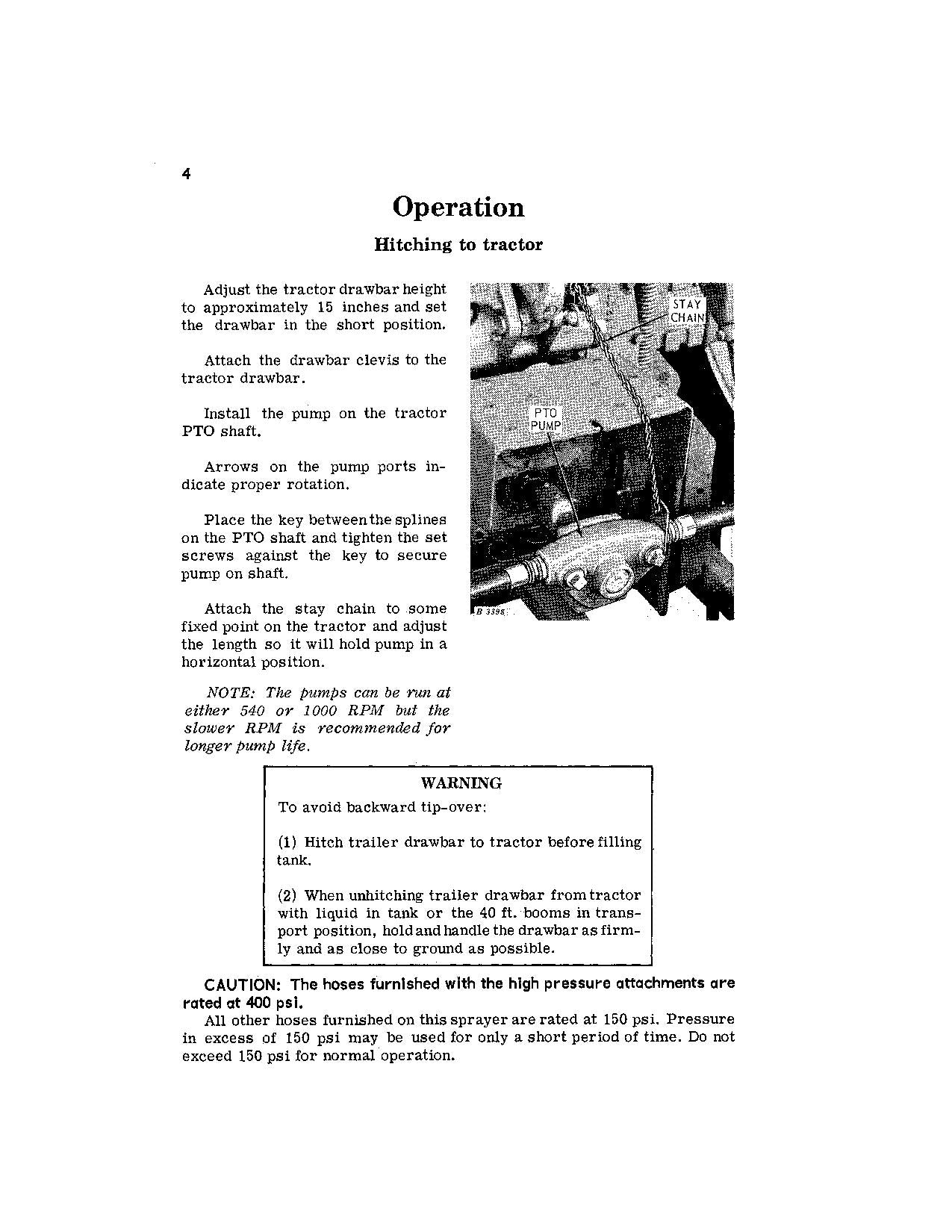 JOHN DEERE 32 SPRAYER OPERATORS MANUAL