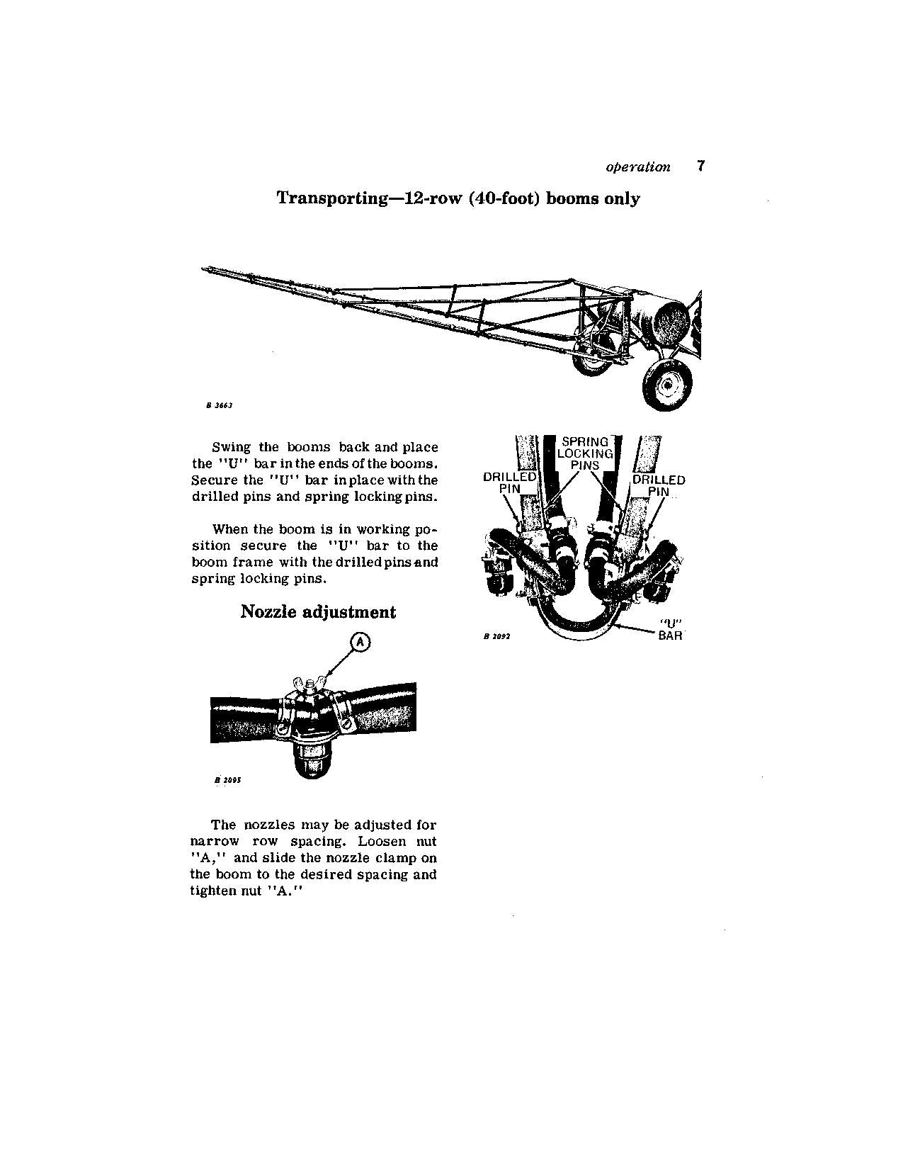 JOHN DEERE 29A SPRAYER OPERATORS MANUAL