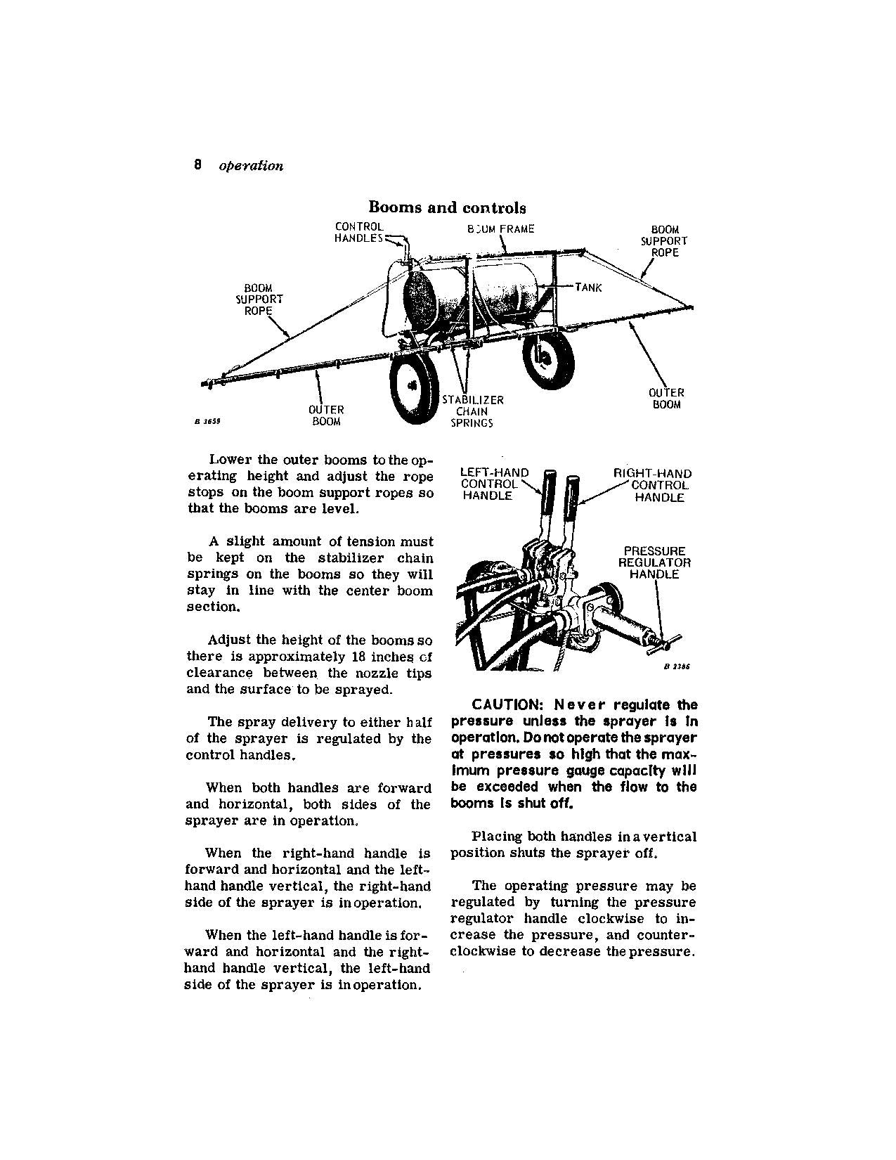 JOHN DEERE 29A SPRAYER OPERATORS MANUAL