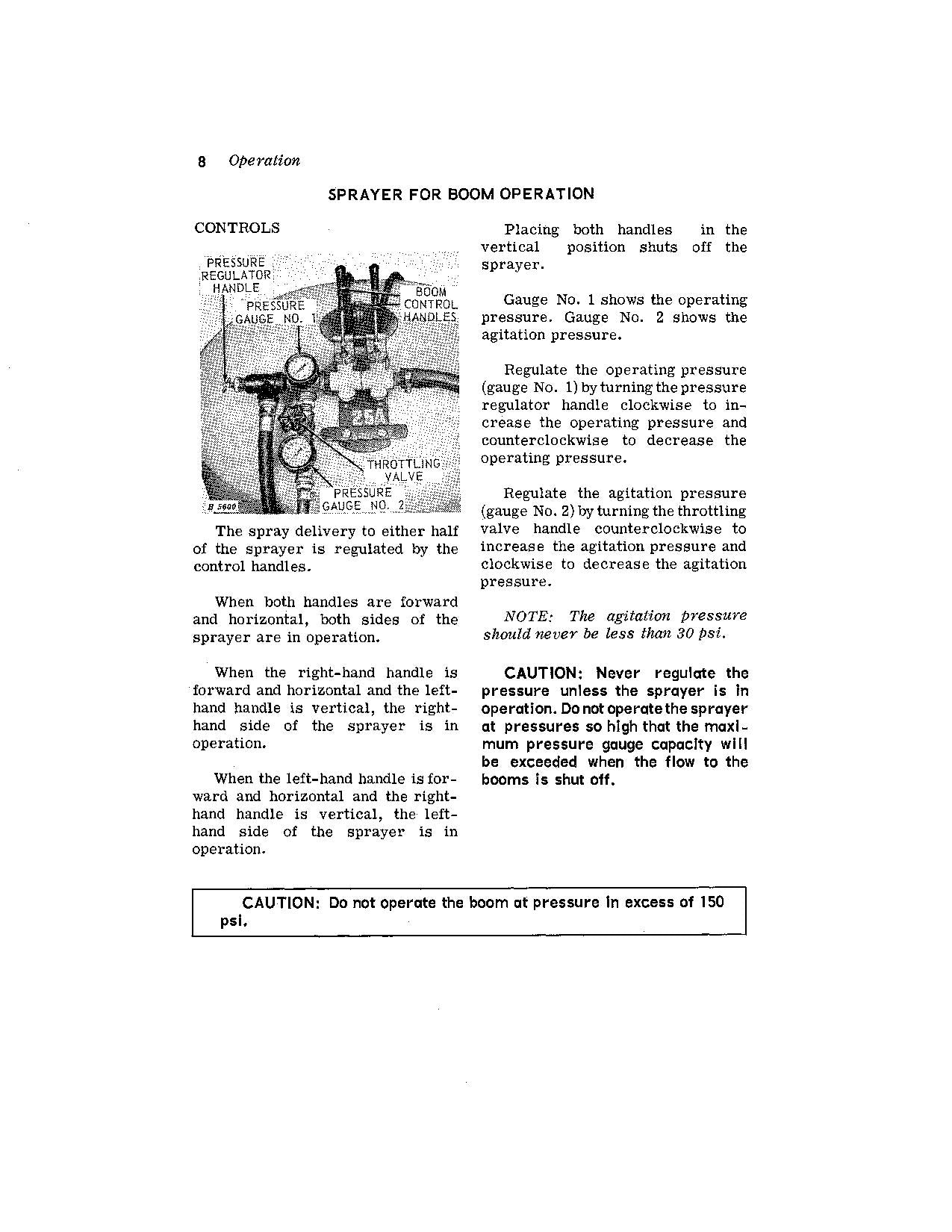 JOHN DEERE 25A SPRAYER OPERATORS MANUAL #1