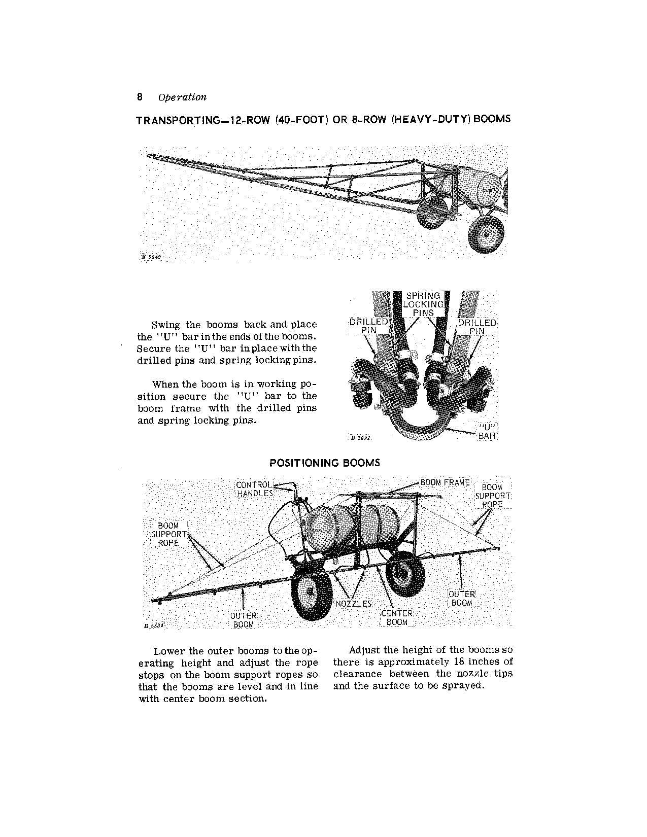 JOHN DEERE 29B SPRAYER OPERATORS MANUAL