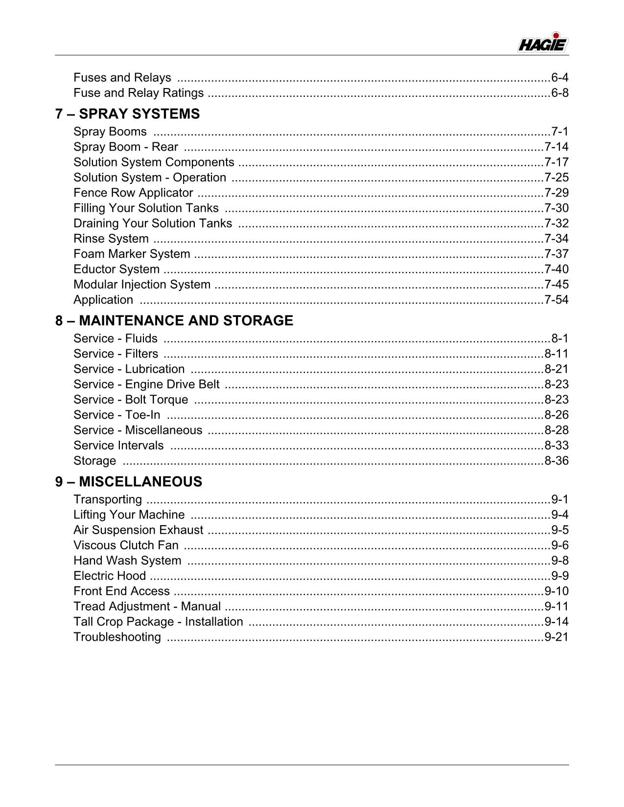 JOHN DEERE DTS10 SPRAYER OPERATORS MANUAL #2