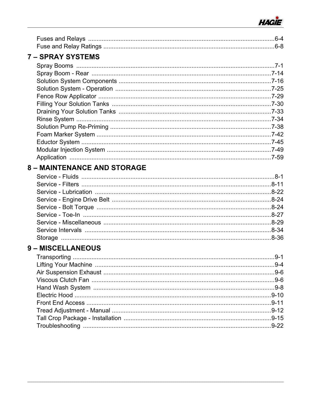 JOHN DEERE DTS10 SPRAYER OPERATORS MANUAL #3